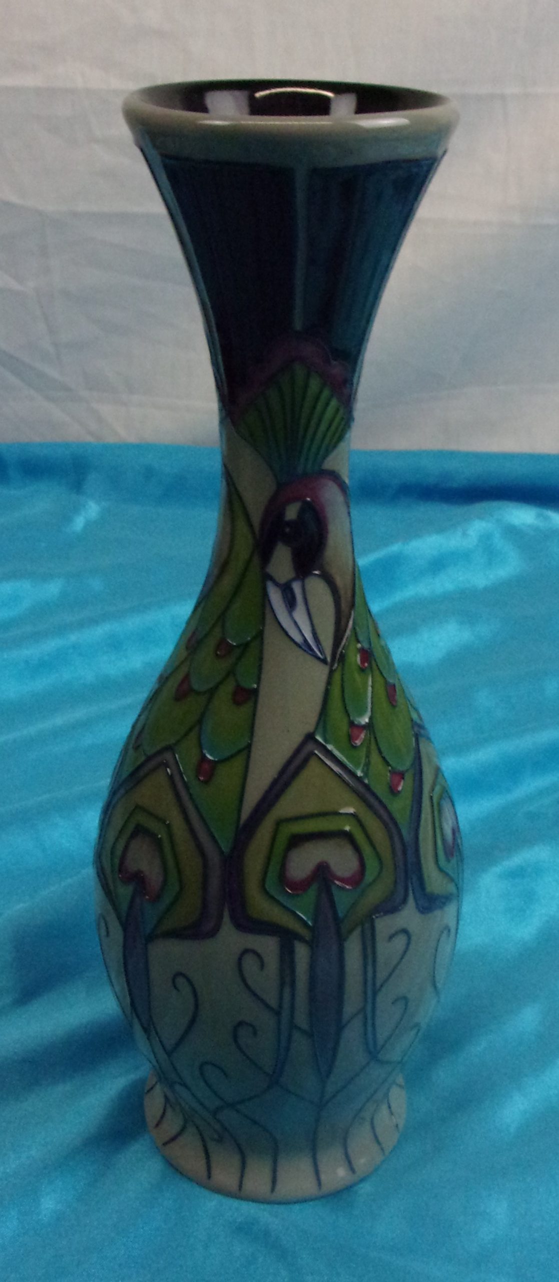 Moorcroft Peacock Parade Vase - Image 3