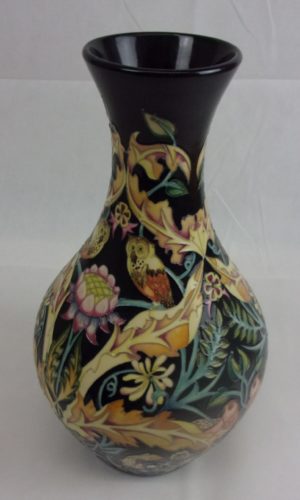 Large 16.25 Inches Moorcroft Prestige Owl And Pigeon Vase