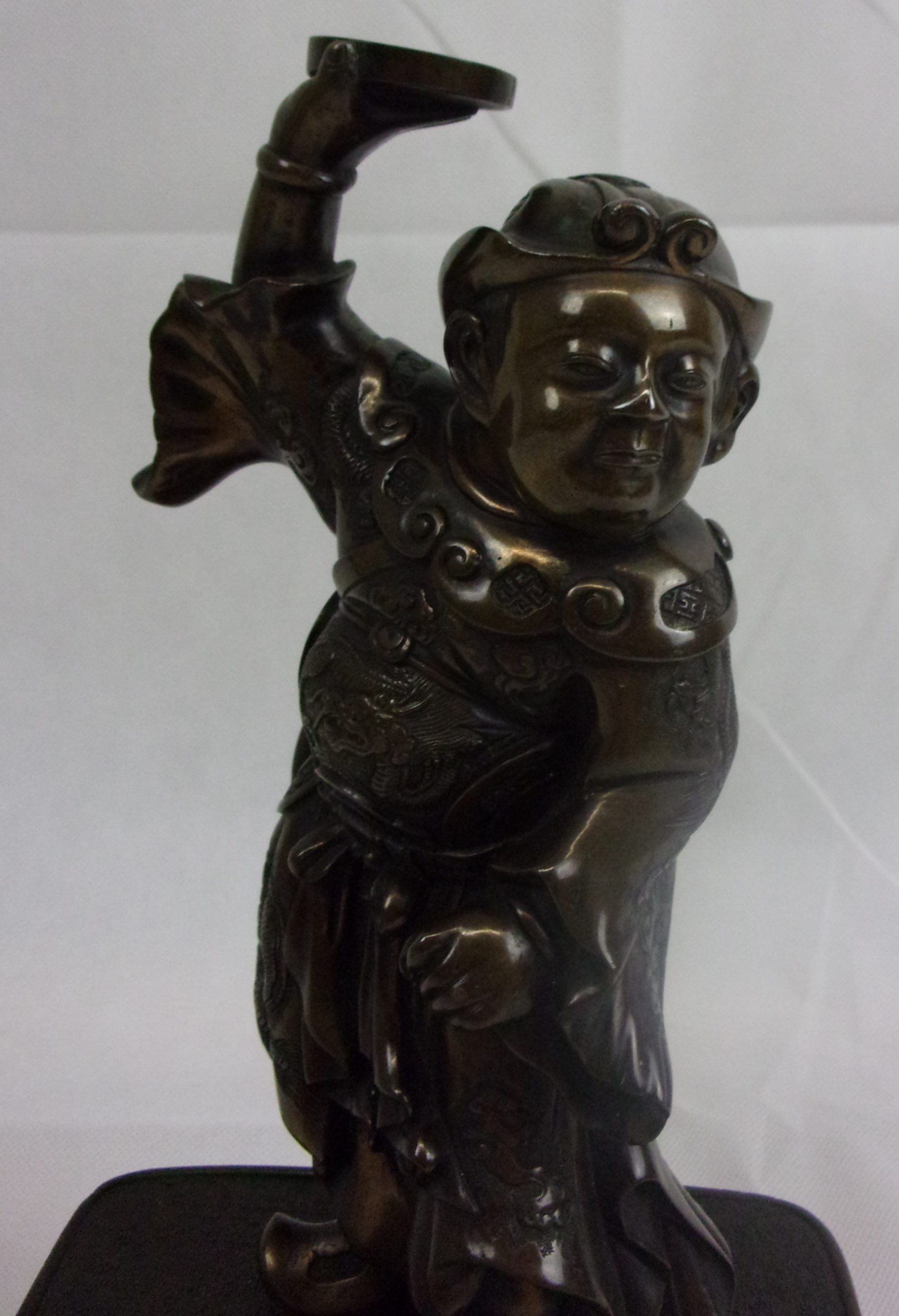 Japanese Meiji Bronze Dancing Figure In Chinese Emperor's Robes - Image 6