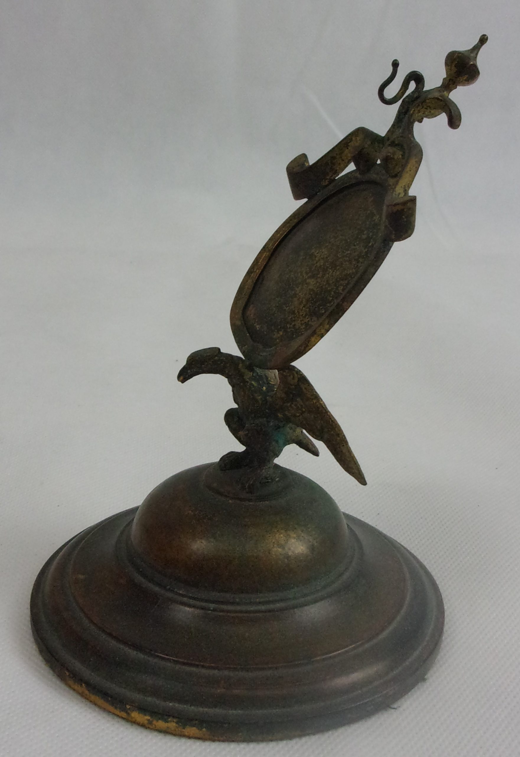 Victorian Brass Watch Stand With Eagle Mount - Image 2
