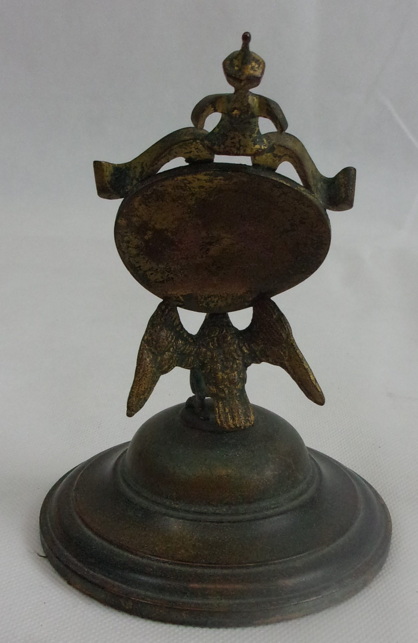 Victorian Brass Watch Stand With Eagle Mount - Image 6