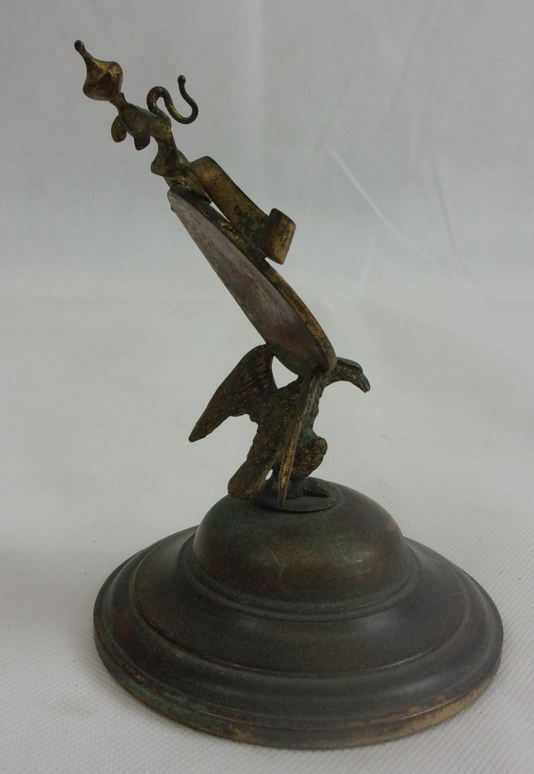 Victorian Brass Watch Stand With Eagle Mount - Image 3
