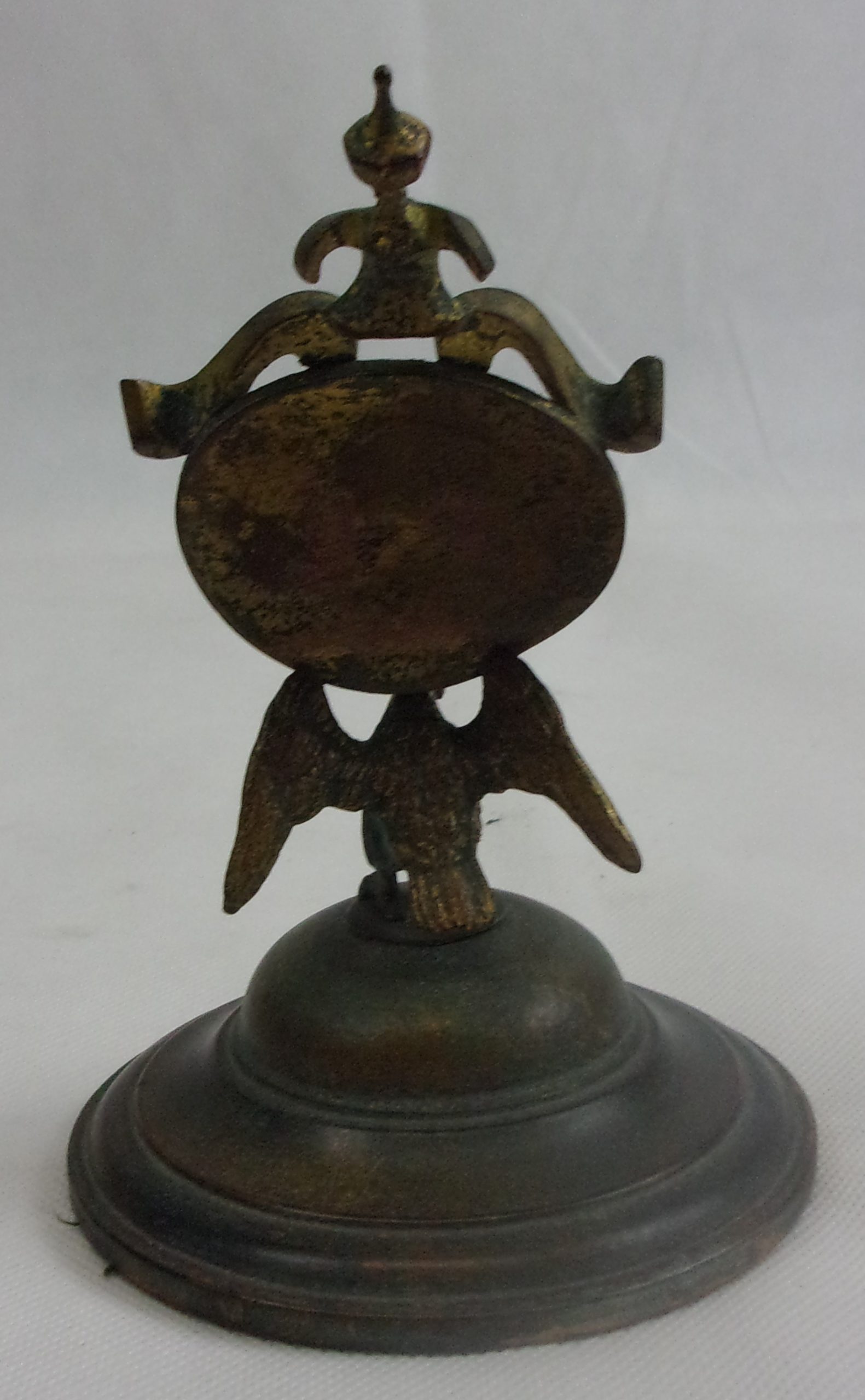 Victorian Brass Watch Stand With Eagle Mount - Image 8