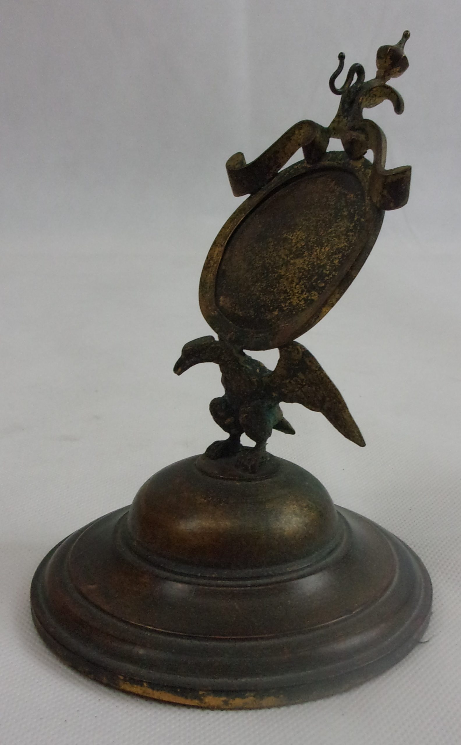 Victorian Brass Watch Stand With Eagle Mount - Image 7