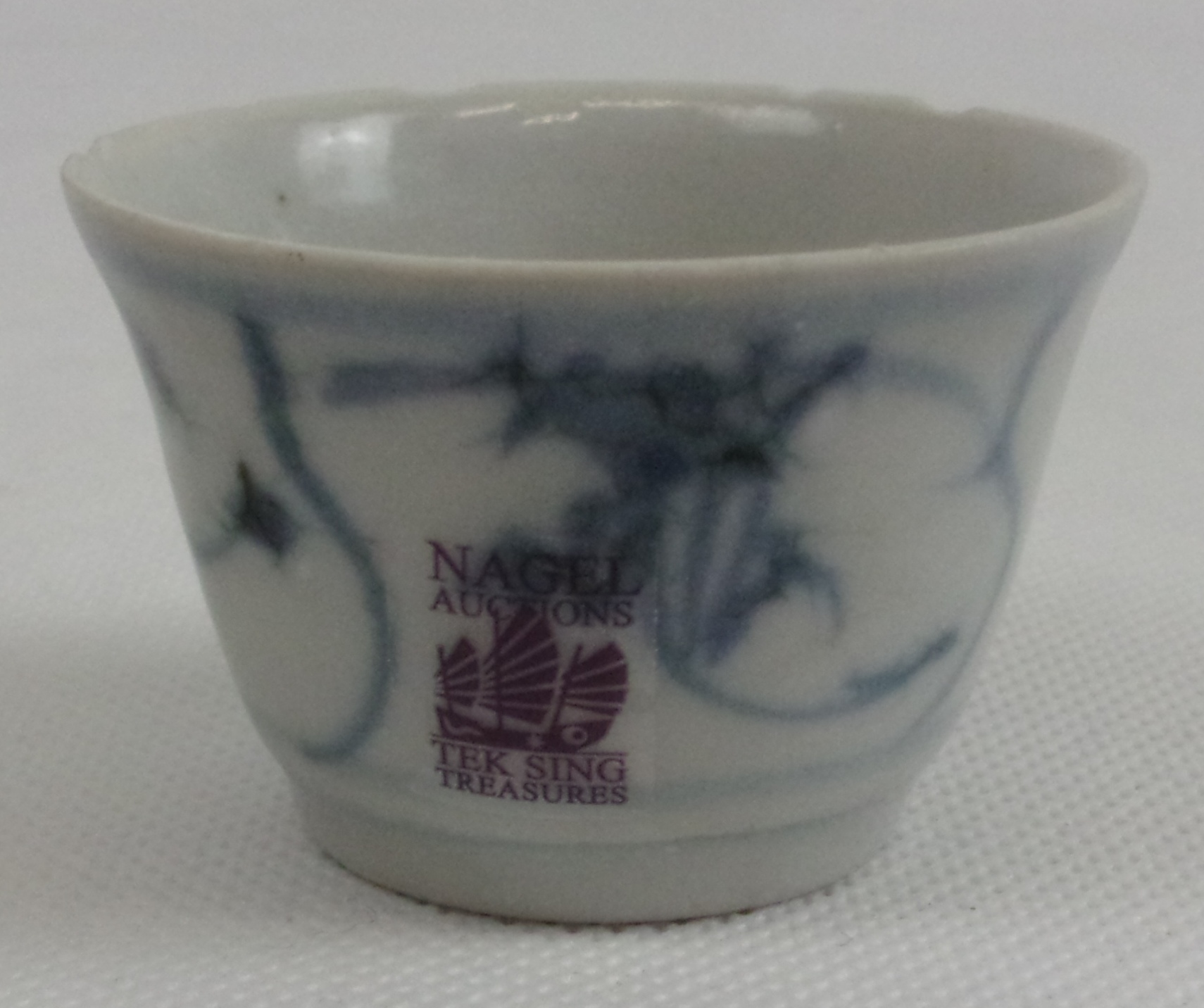 Tek Sing Cargo Shipwreck 1822 Porcelain Rice Wine Cup