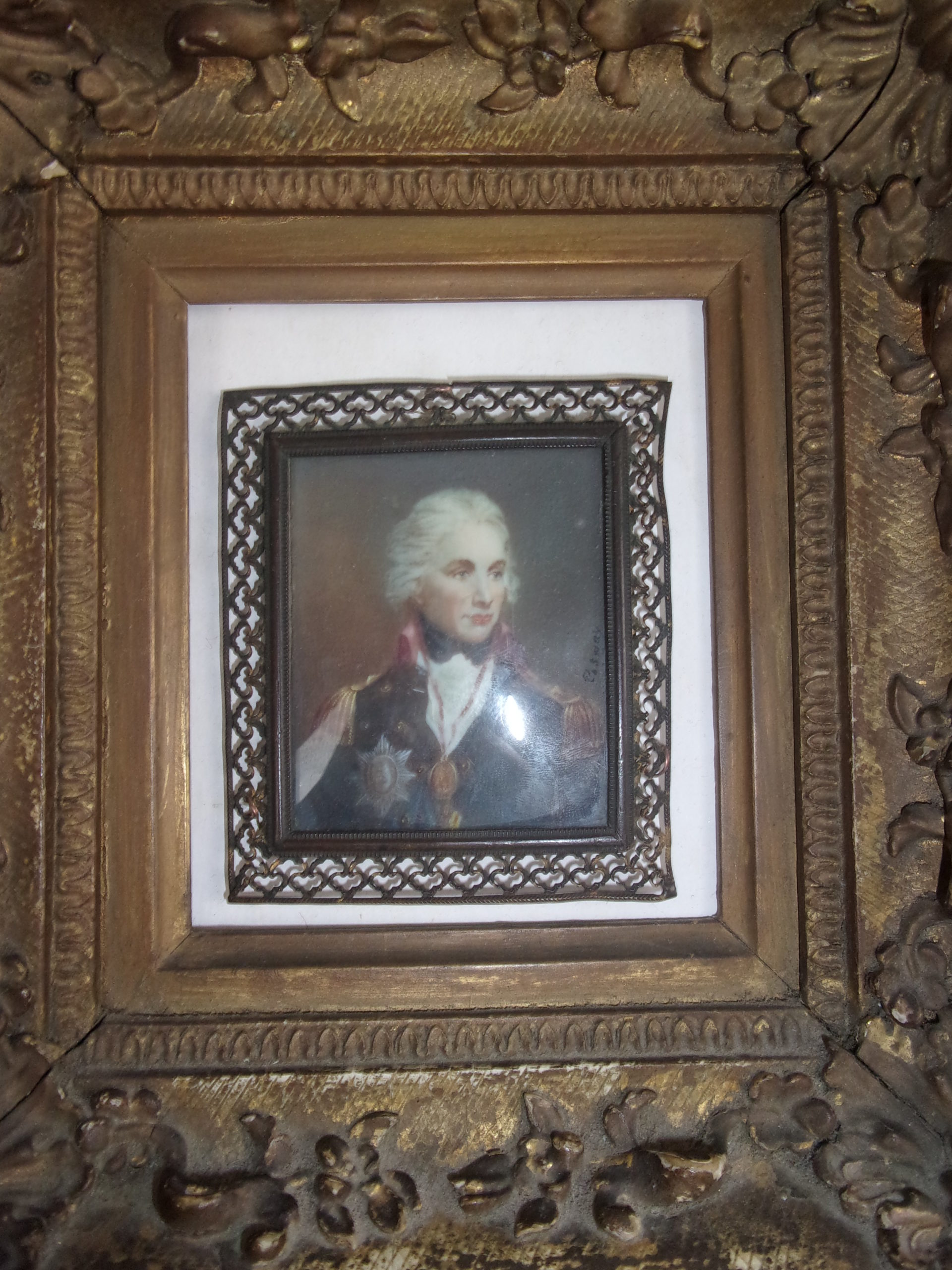 Framed Portrait Miniature of Lord Nelson After Richard Cosway - Image 3
