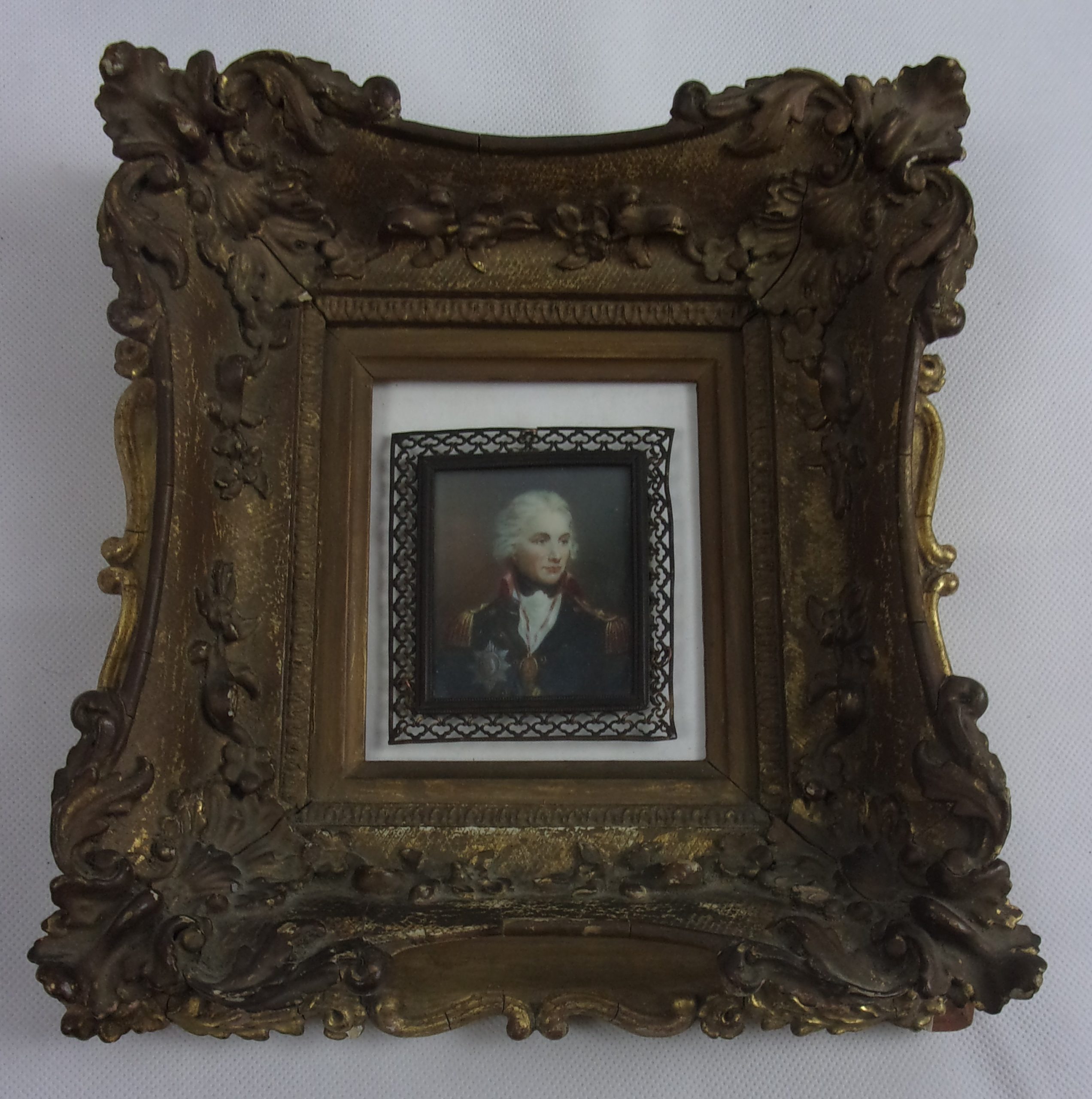 Framed Portrait Miniature of Lord Nelson After Richard Cosway - Image 2