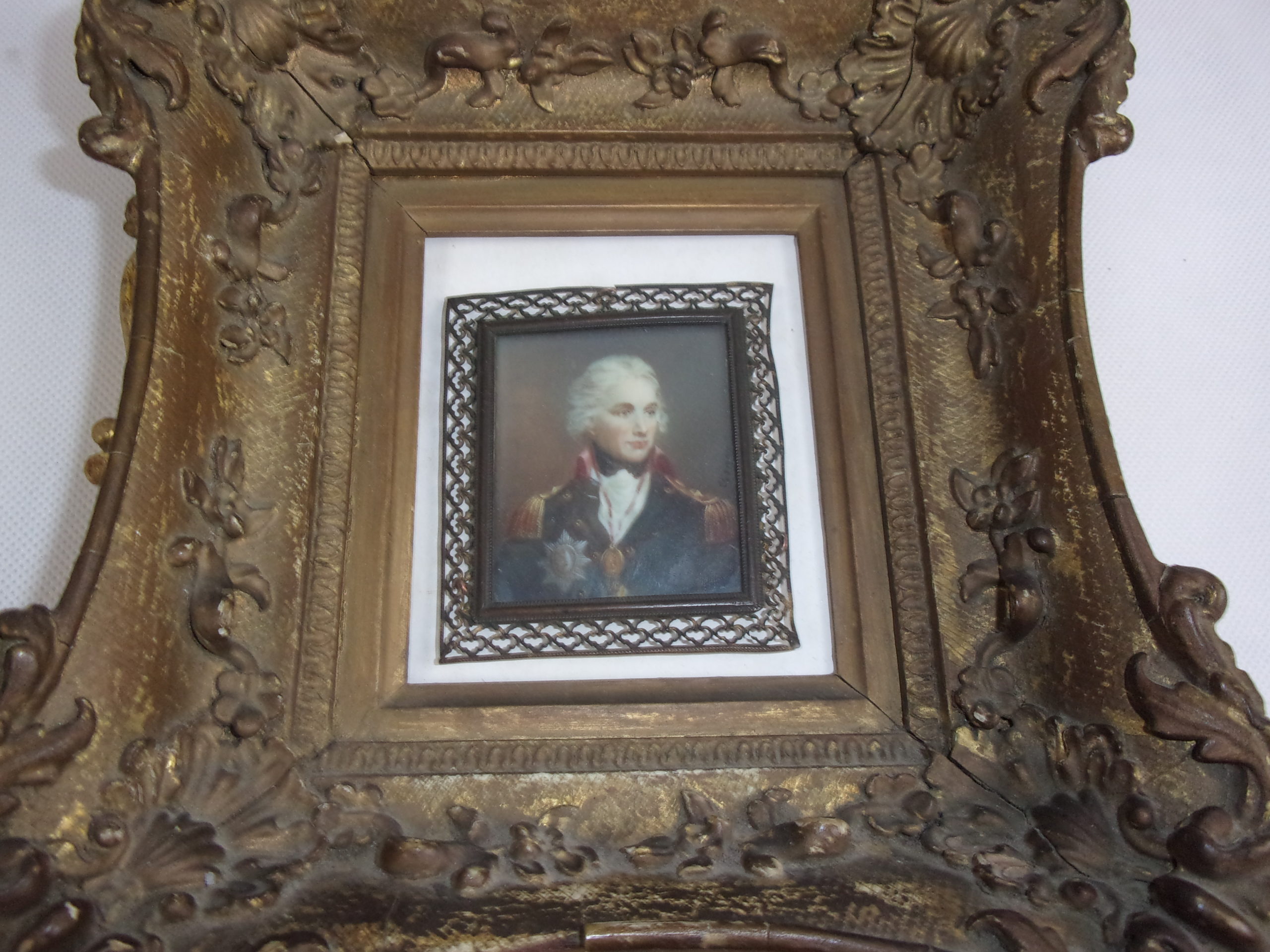 Framed Portrait Miniature of Lord Nelson After Richard Cosway - Image 4