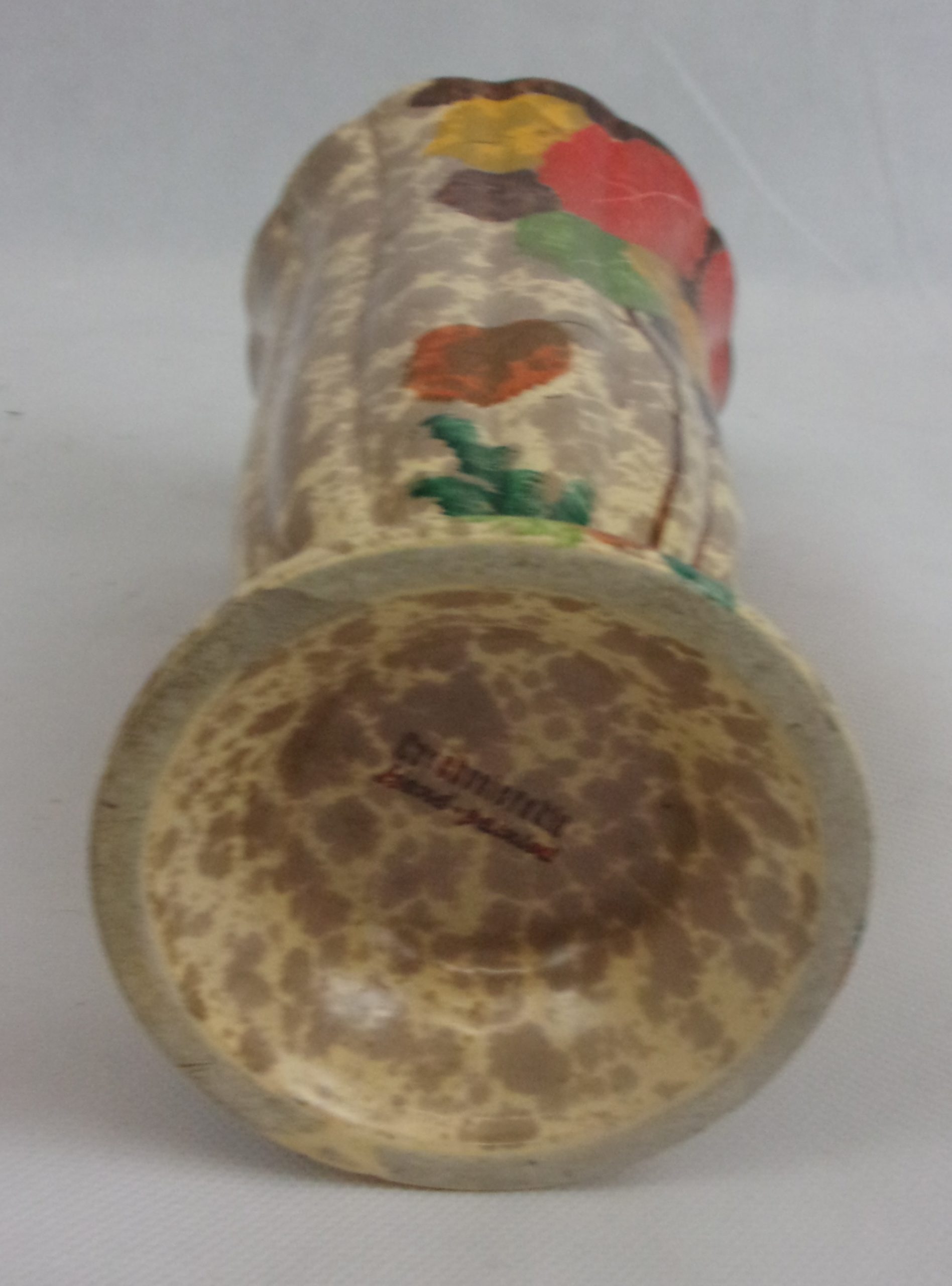 Czech Art Deco Hand Painted Ceramic Vase - Image 6