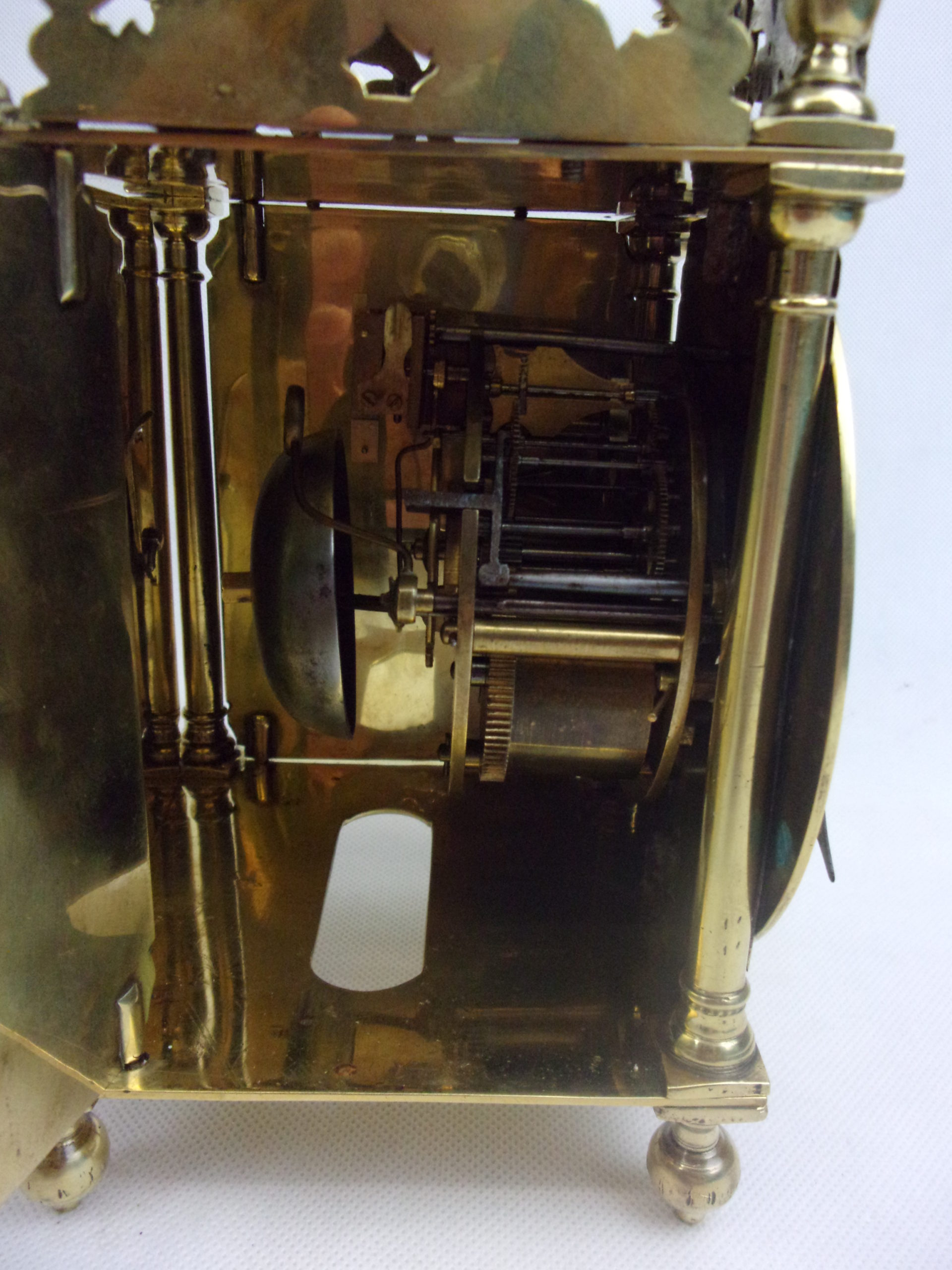 Circa 1915 Japy Freres Et Cie Striking Brass Lantern Clock - Image 5