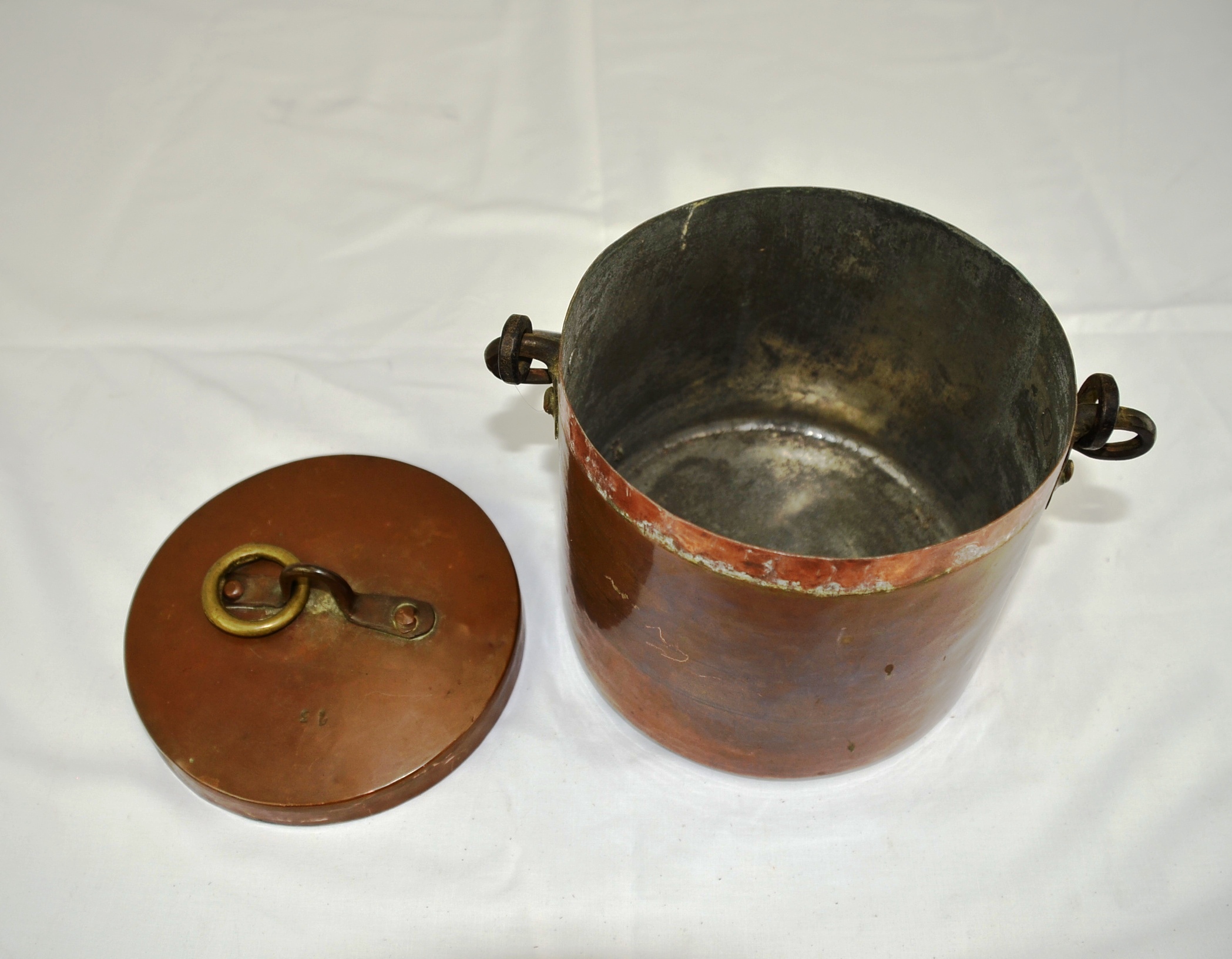 20th Century Brass Field Cooking Pot - Image 3