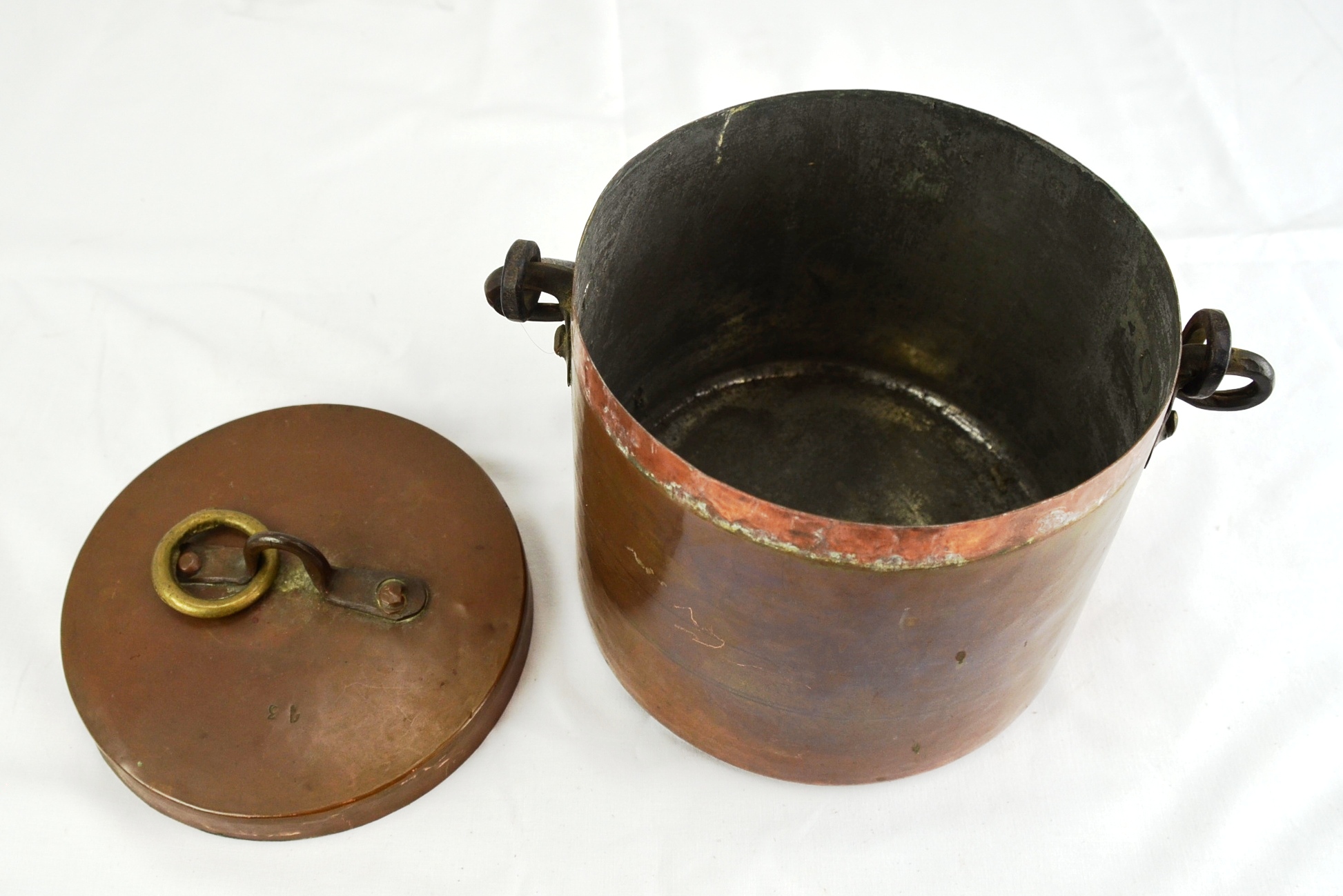 20th Century Brass Field Cooking Pot - Image 4