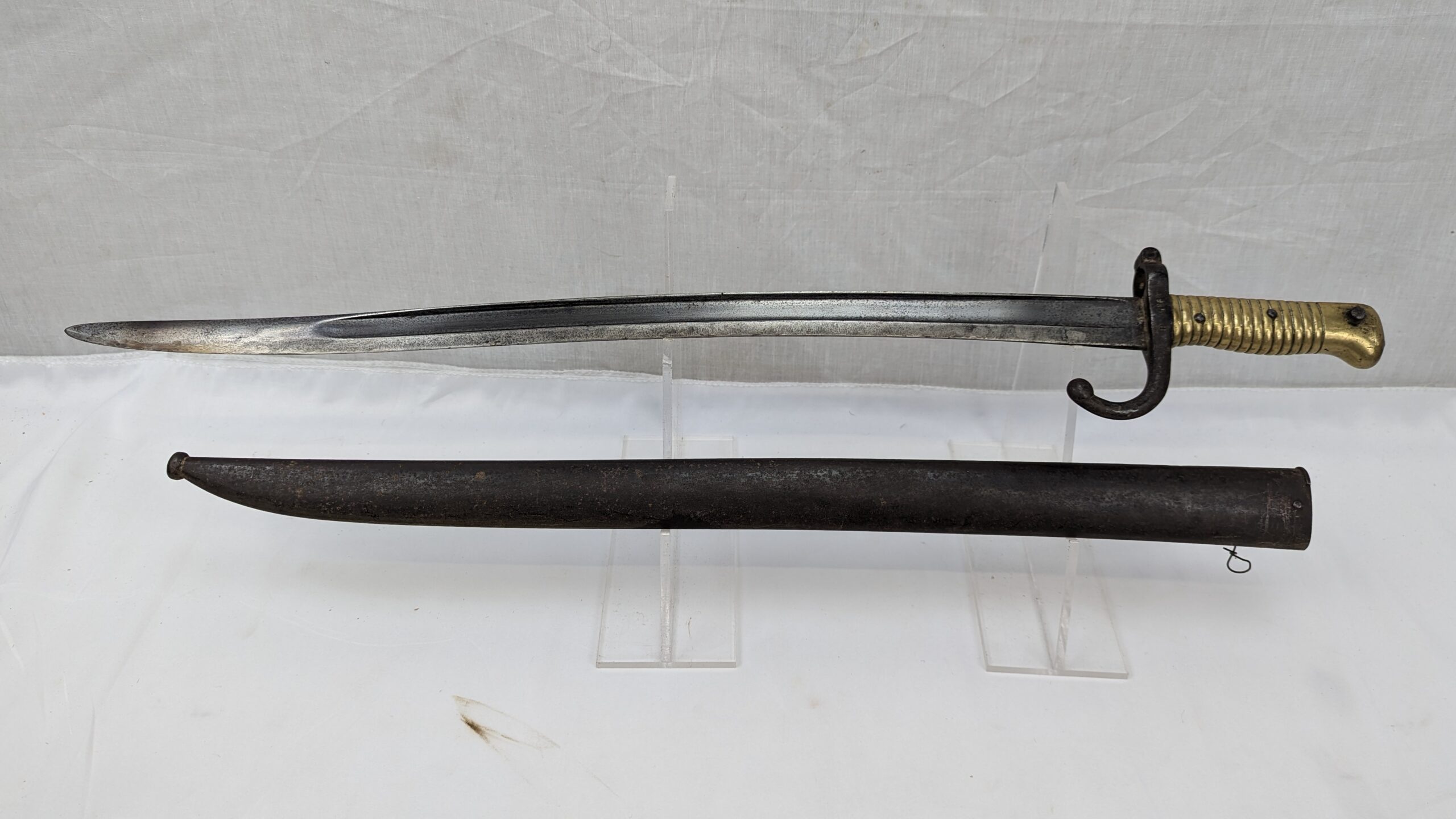 French M1866 Chassepot Sword Bayonet And Scabbard