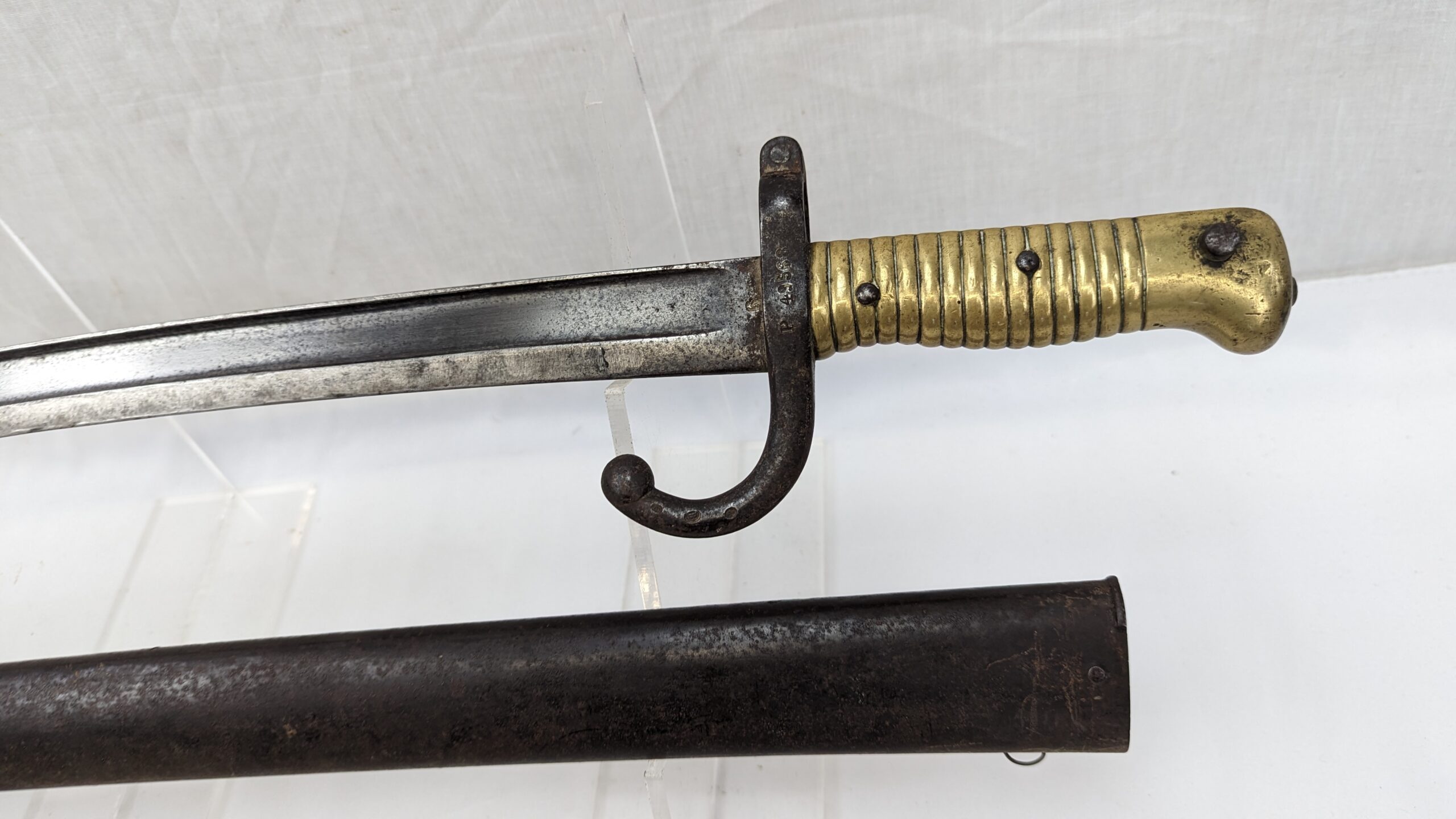 French M1866 Chassepot Sword Bayonet And Scabbard - Image 2