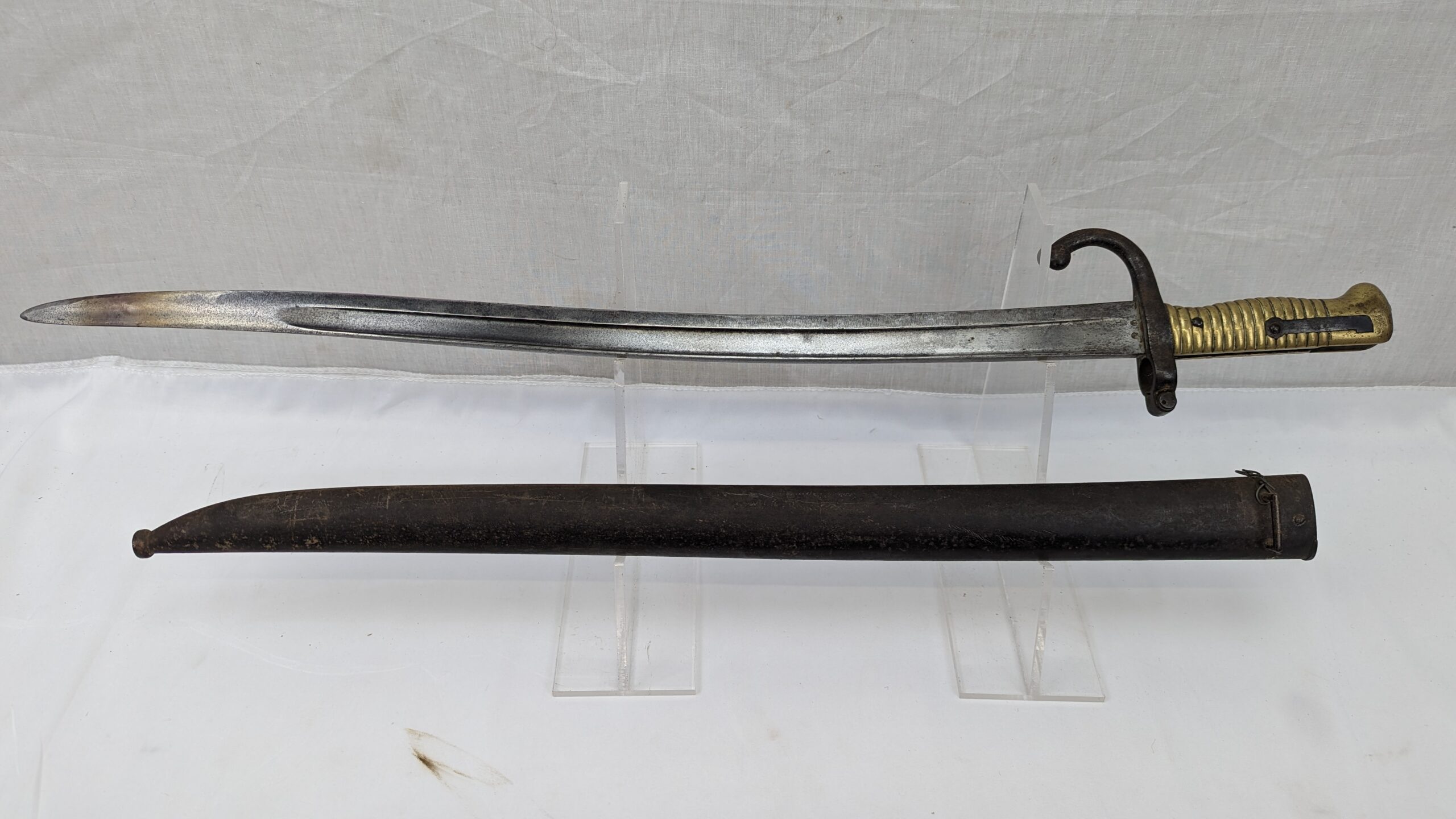 French M1866 Chassepot Sword Bayonet And Scabbard - Image 6
