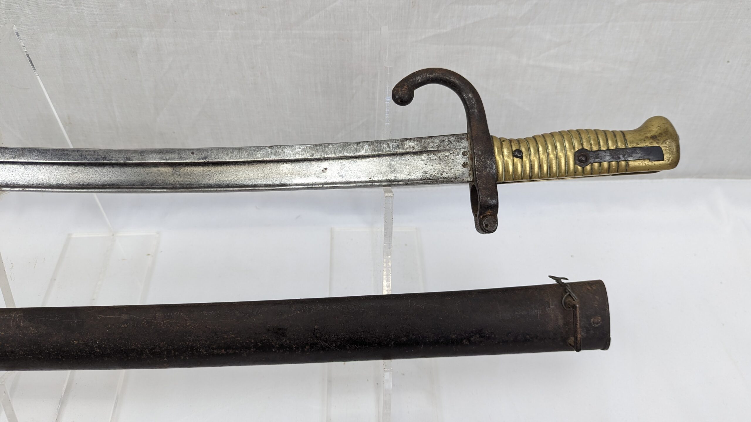 French M1866 Chassepot Sword Bayonet And Scabbard - Image 7