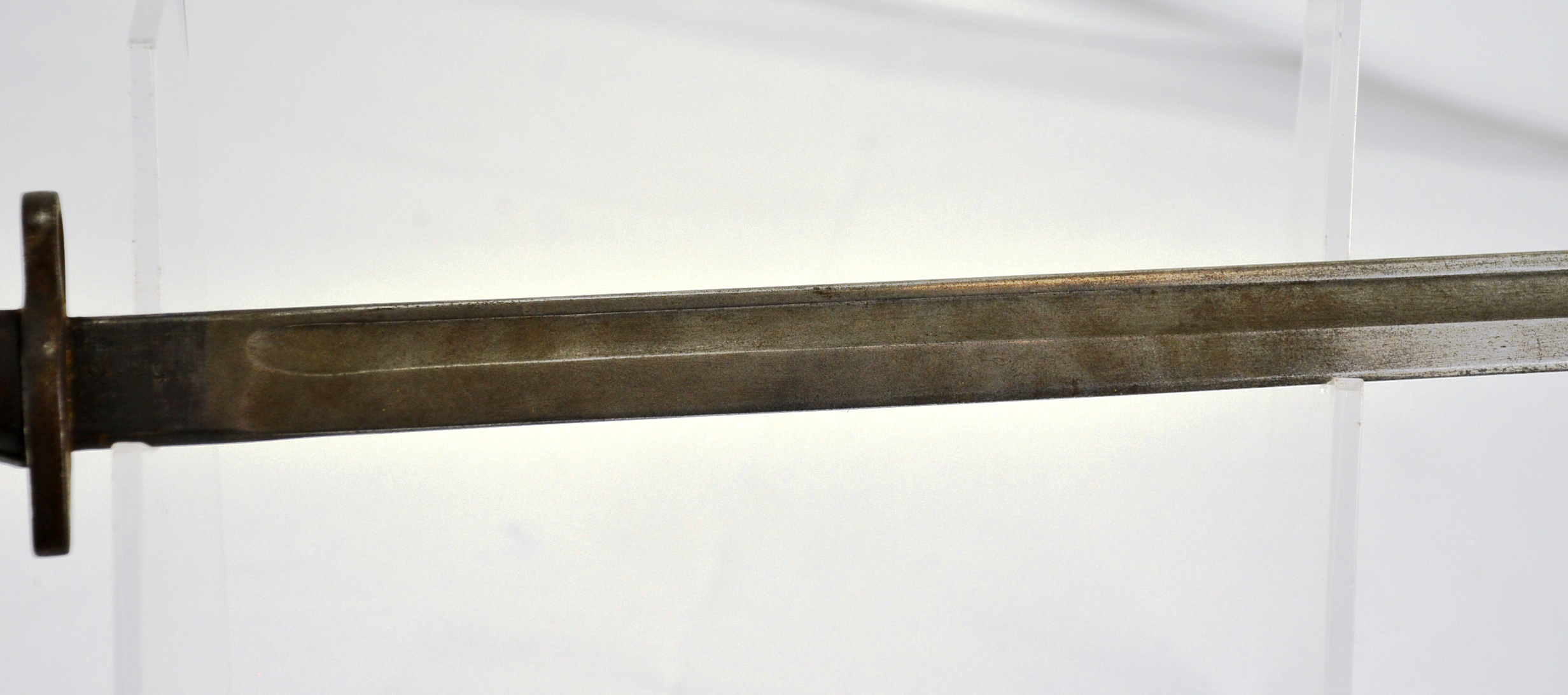 WW1 1907 Sanderson Sword Bayonet For The SMLE With Leather Scabbard - Image 11