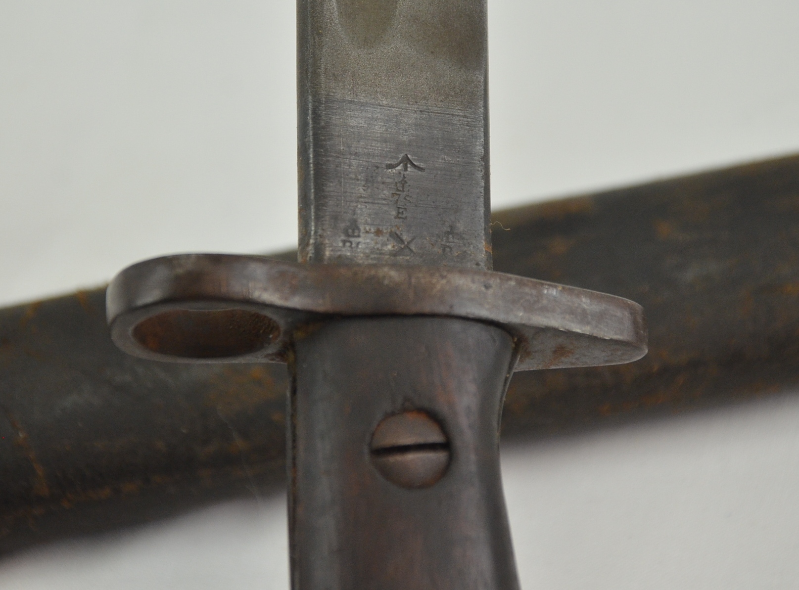 WW1 1907 Sanderson Sword Bayonet For The SMLE With Leather Scabbard - Image 17