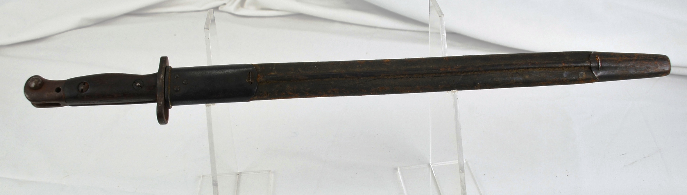WW1 1907 Sanderson Sword Bayonet For The SMLE With Leather Scabbard - Image 19