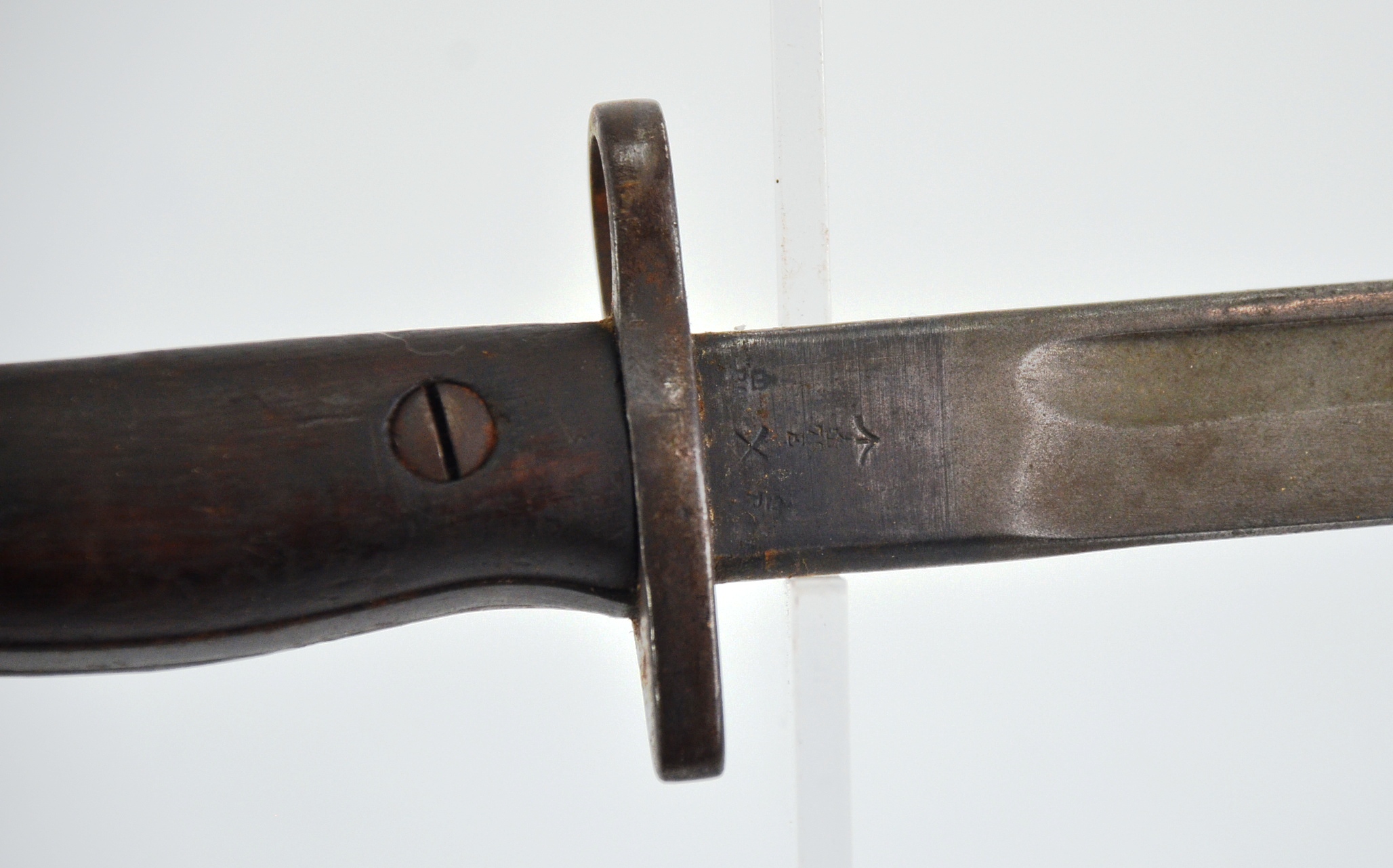 WW1 1907 Sanderson Sword Bayonet For The SMLE With Leather Scabbard - Image 5