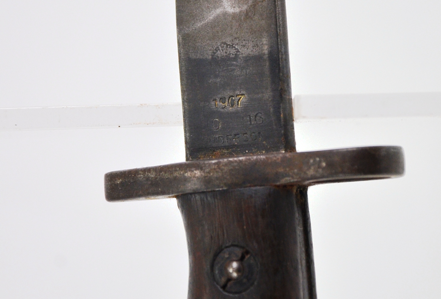 WW1 1907 Sanderson Sword Bayonet For The SMLE With Leather Scabbard - Image 6