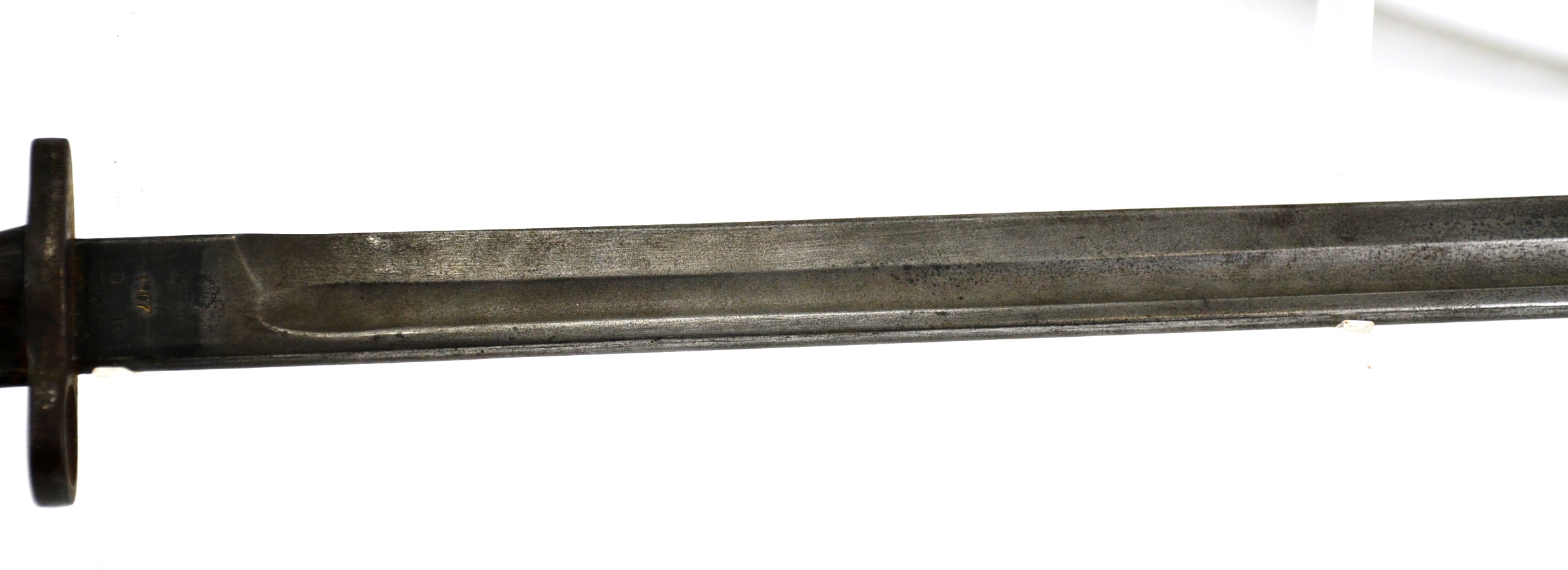 WW1 1907 Sanderson Sword Bayonet For The SMLE With Leather Scabbard - Image 8