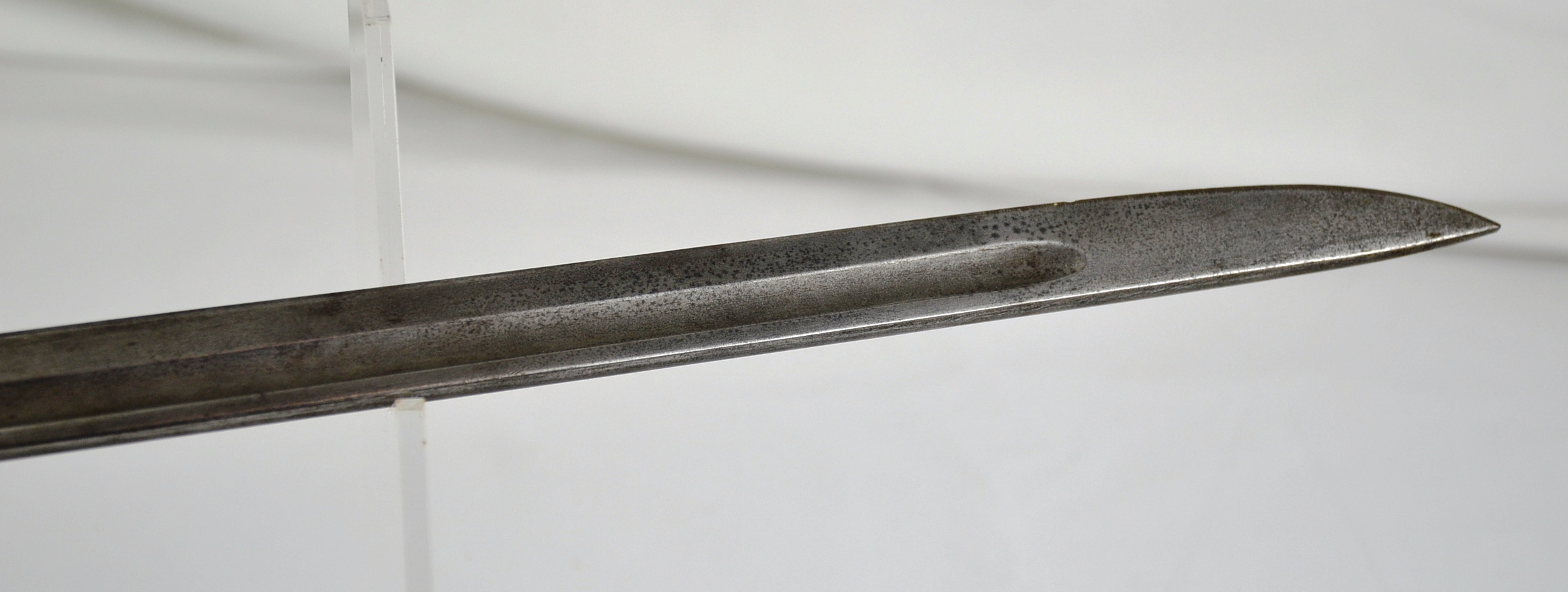 WW1 1907 Sanderson Sword Bayonet For The SMLE With Leather Scabbard - Image 9