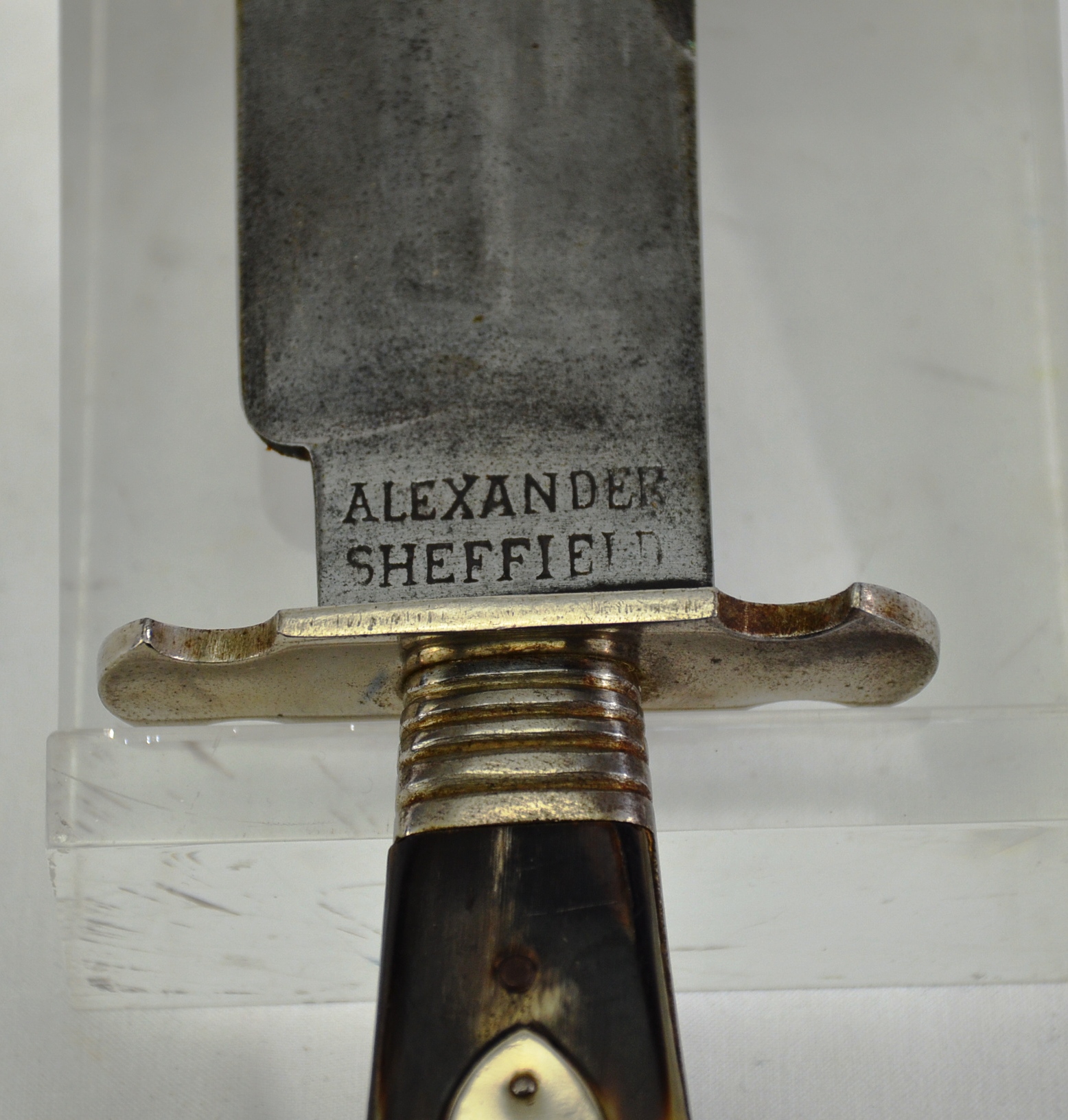 Victorian Bowie Knife Stamped Alexander – Sheffield - Image 2
