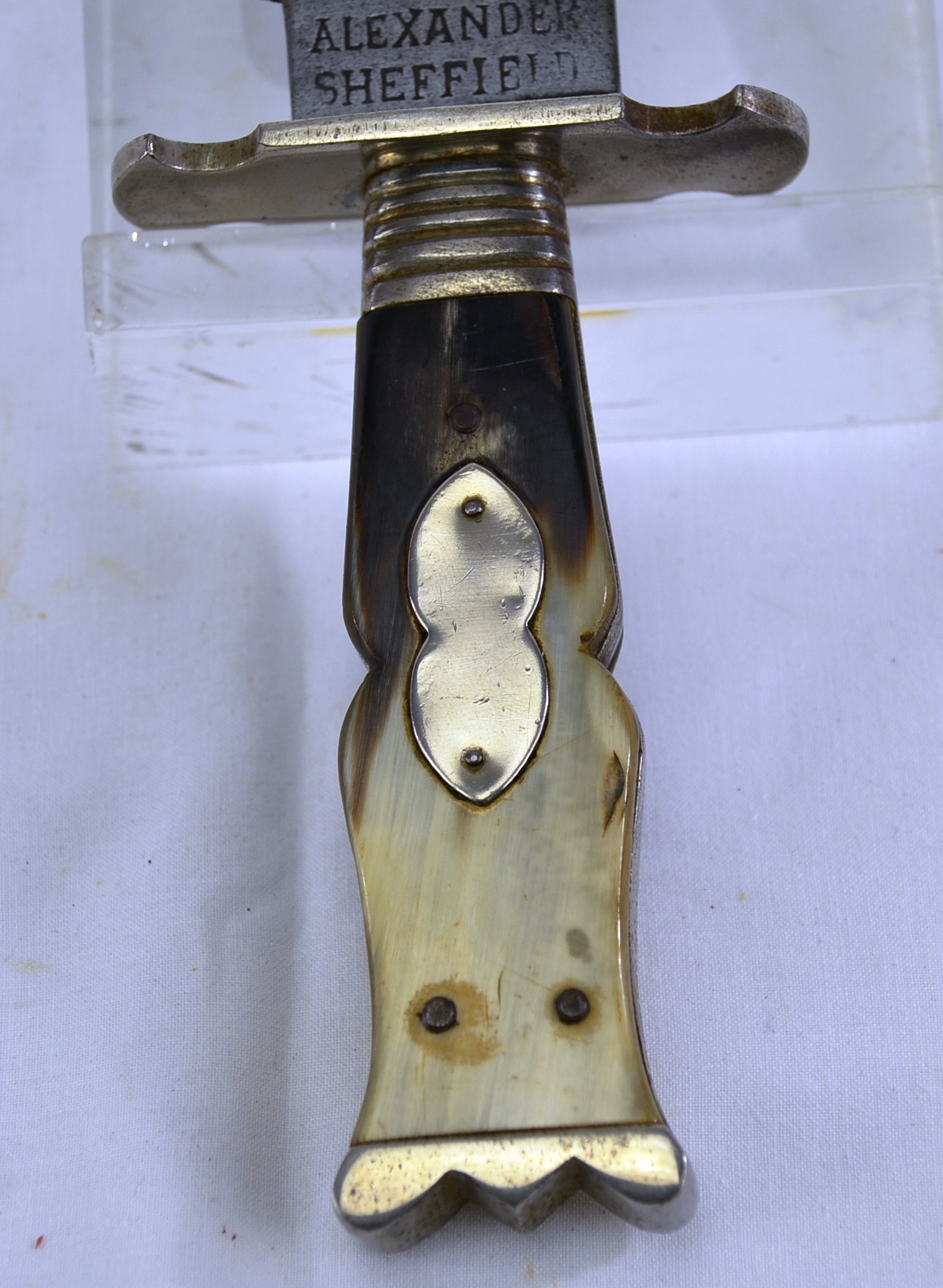 Victorian Bowie Knife Stamped Alexander – Sheffield - Image 6