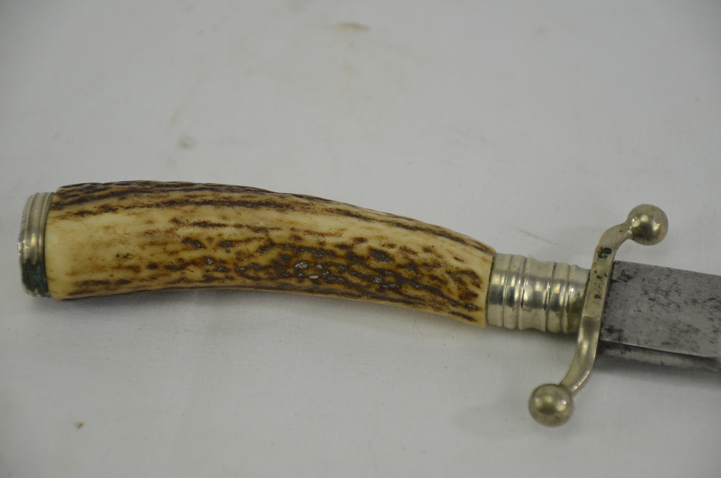 A Nice Victorian Bowie Knife With Sheath and Stag Horn Handle - Image 7