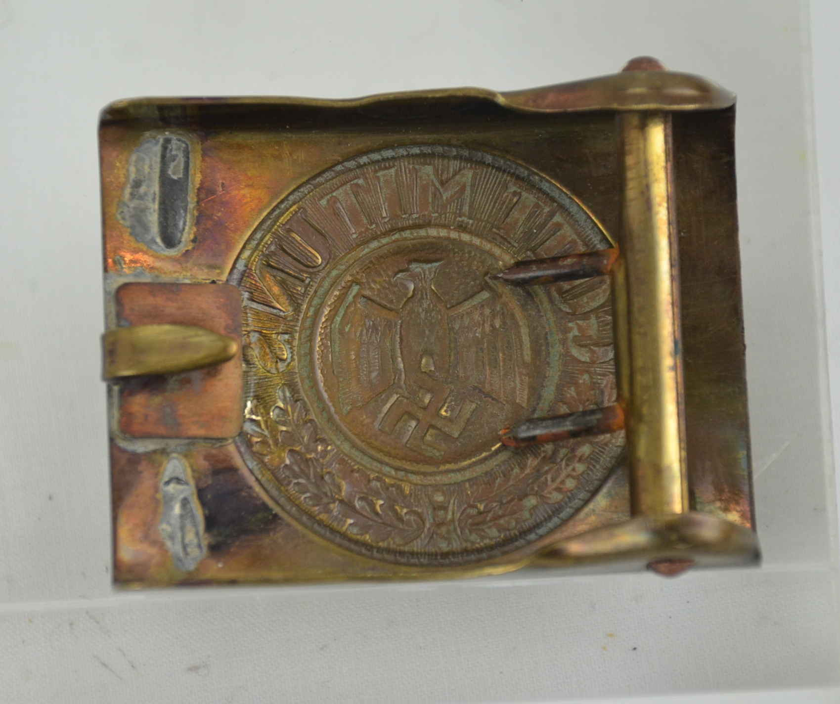 German Army WW2 Brass Belt Buckle - Image 2
