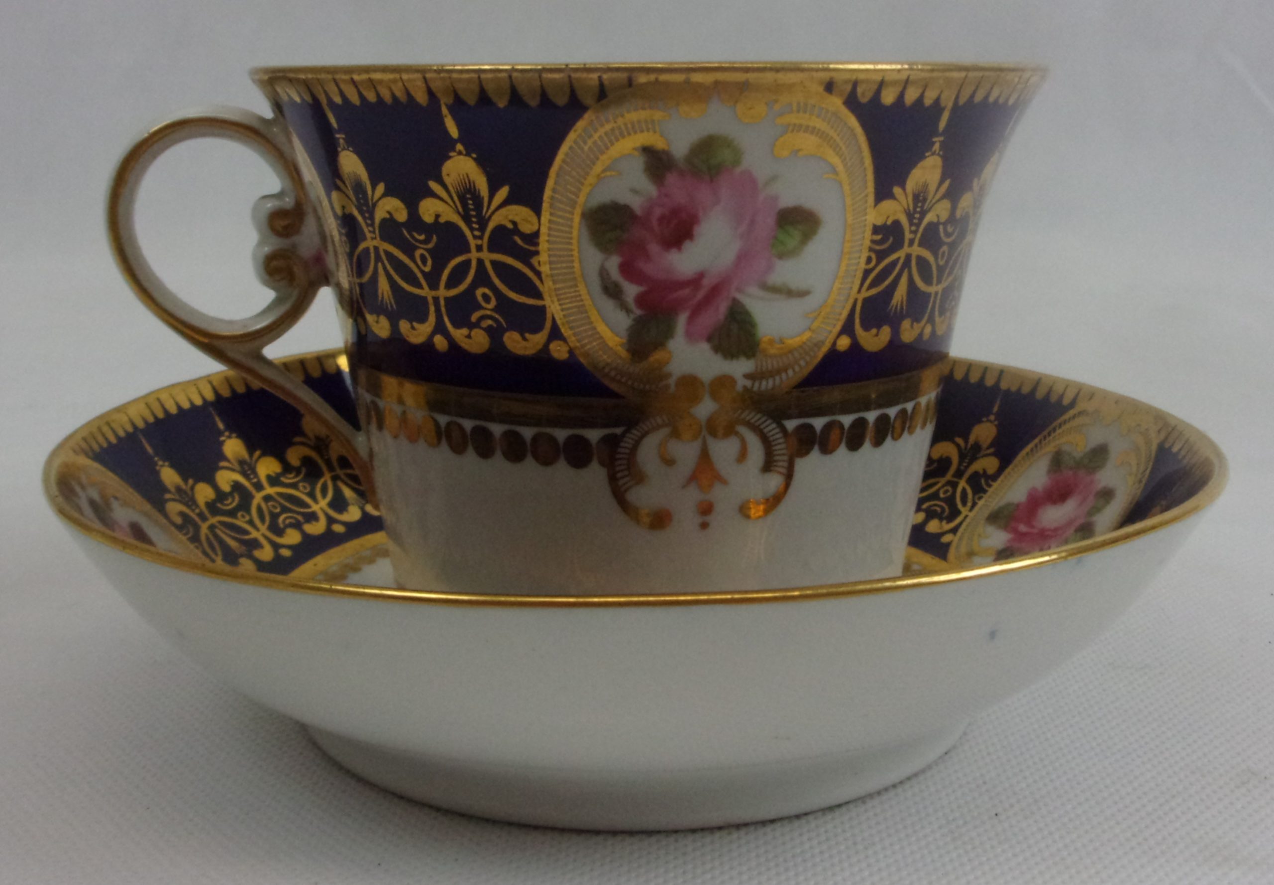 Circa 1790 Royal Worcester Hot Chocolate Cup And Saucer - Image 4