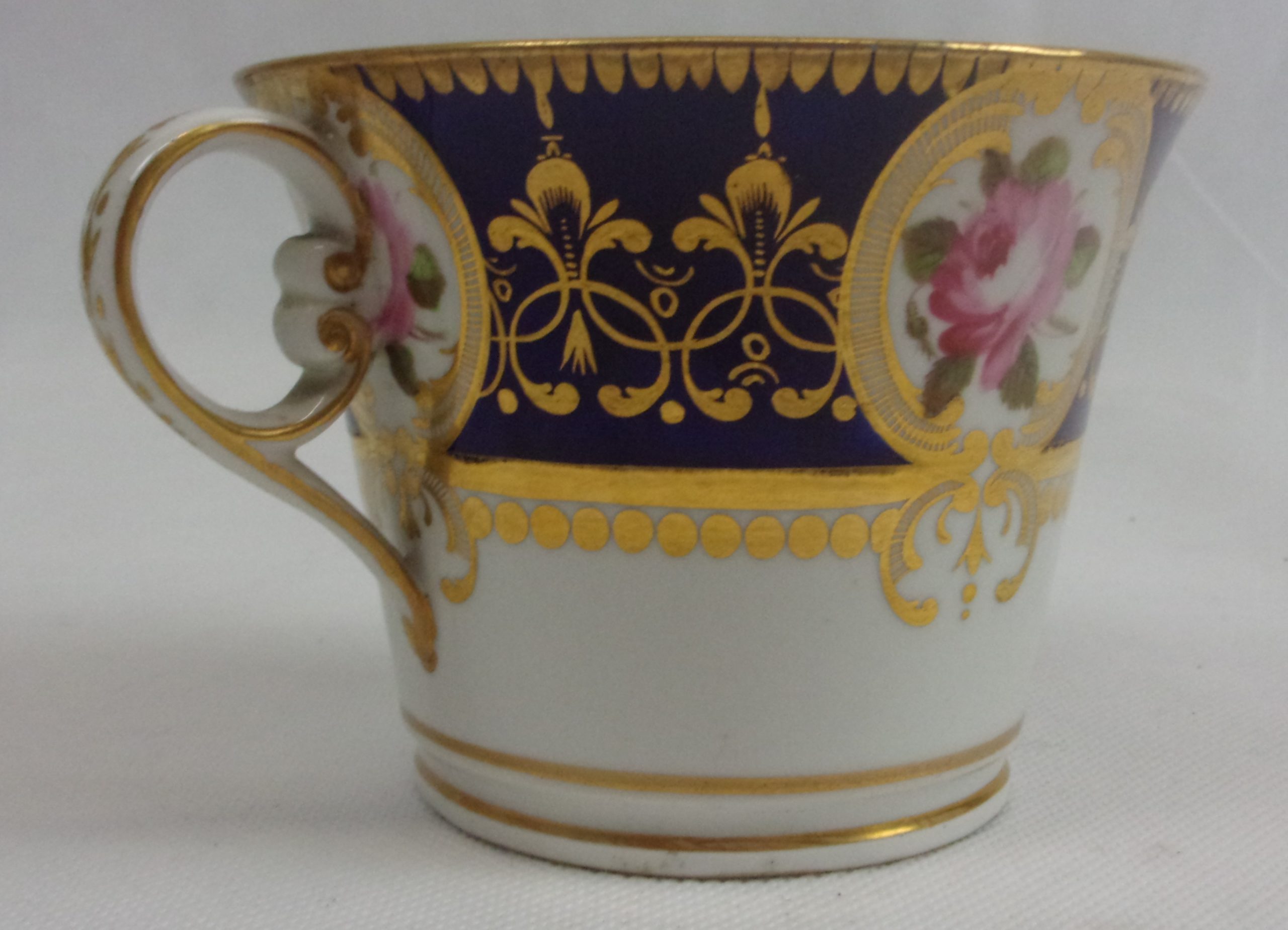 Circa 1790 Royal Worcester Hot Chocolate Cup And Saucer - Image 8