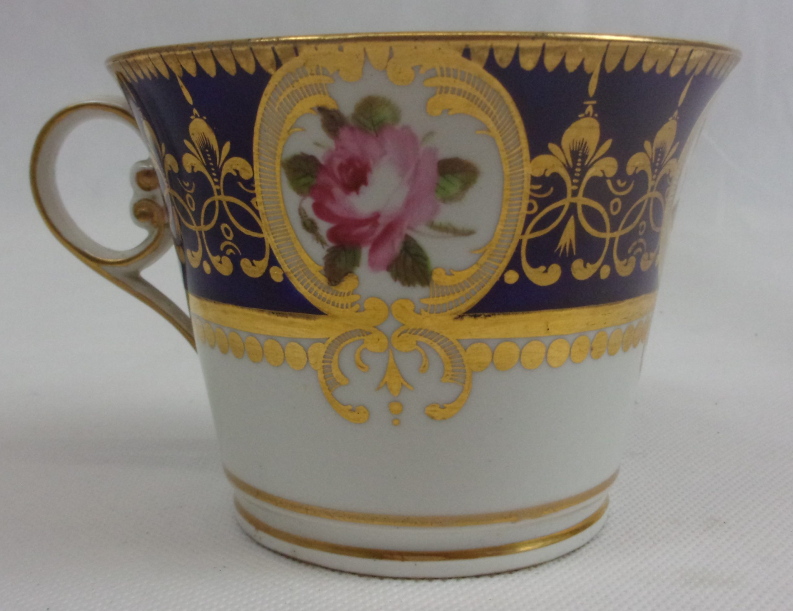 Circa 1790 Royal Worcester Hot Chocolate Cup And Saucer - Image 7