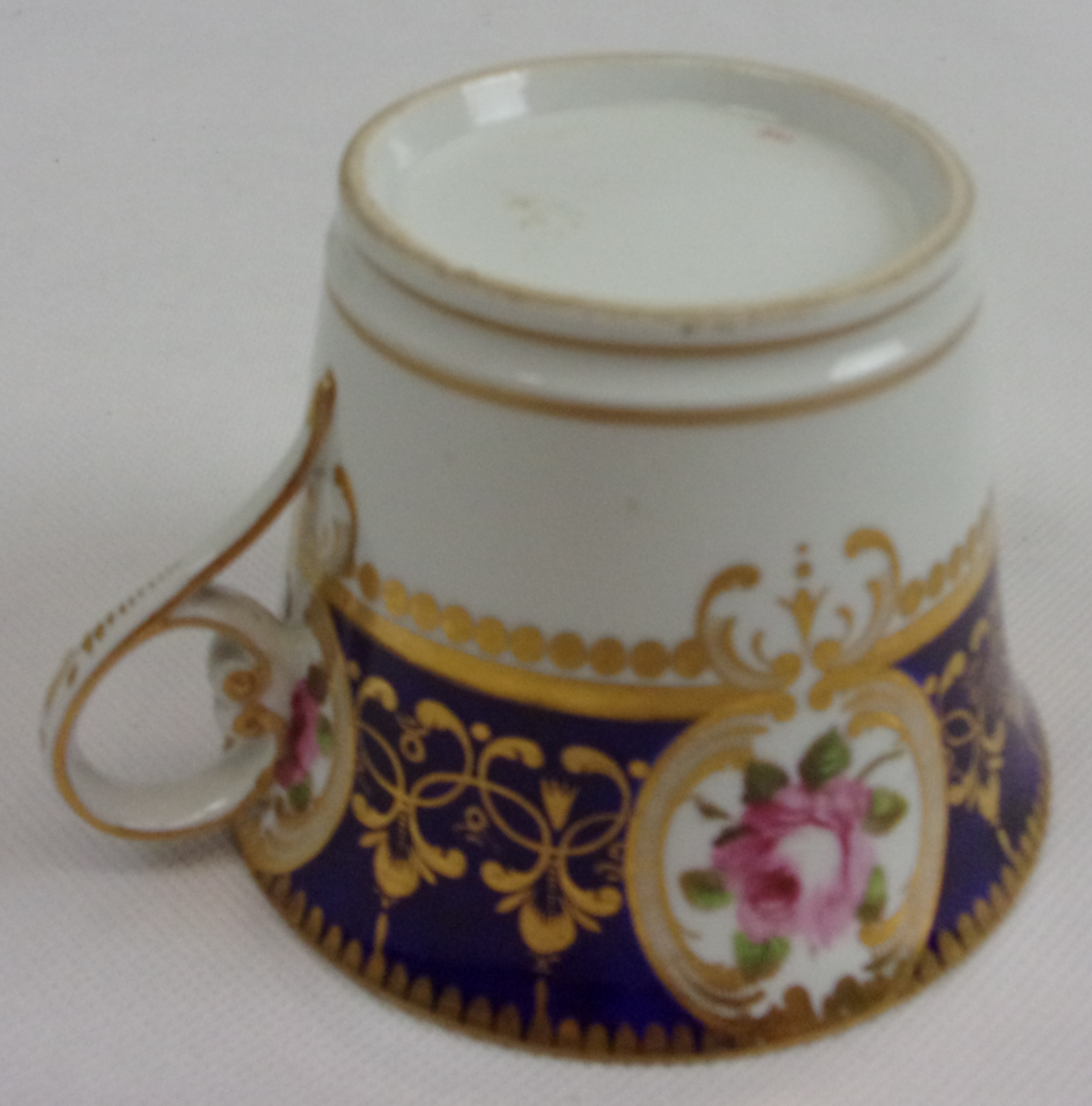 Circa 1790 Royal Worcester Hot Chocolate Cup And Saucer - Image 12