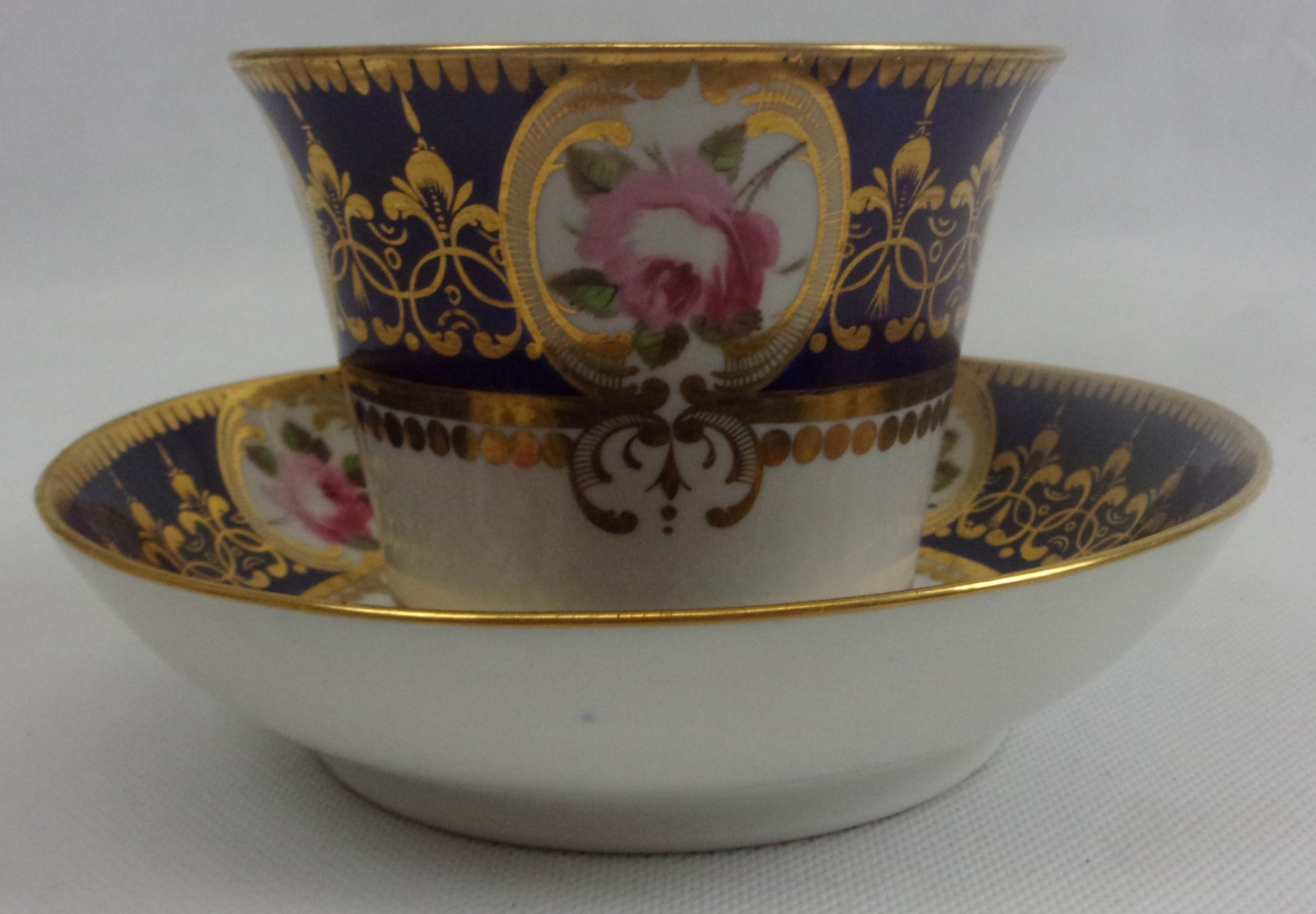 Circa 1790 Royal Worcester Hot Chocolate Cup And Saucer - Image 2
