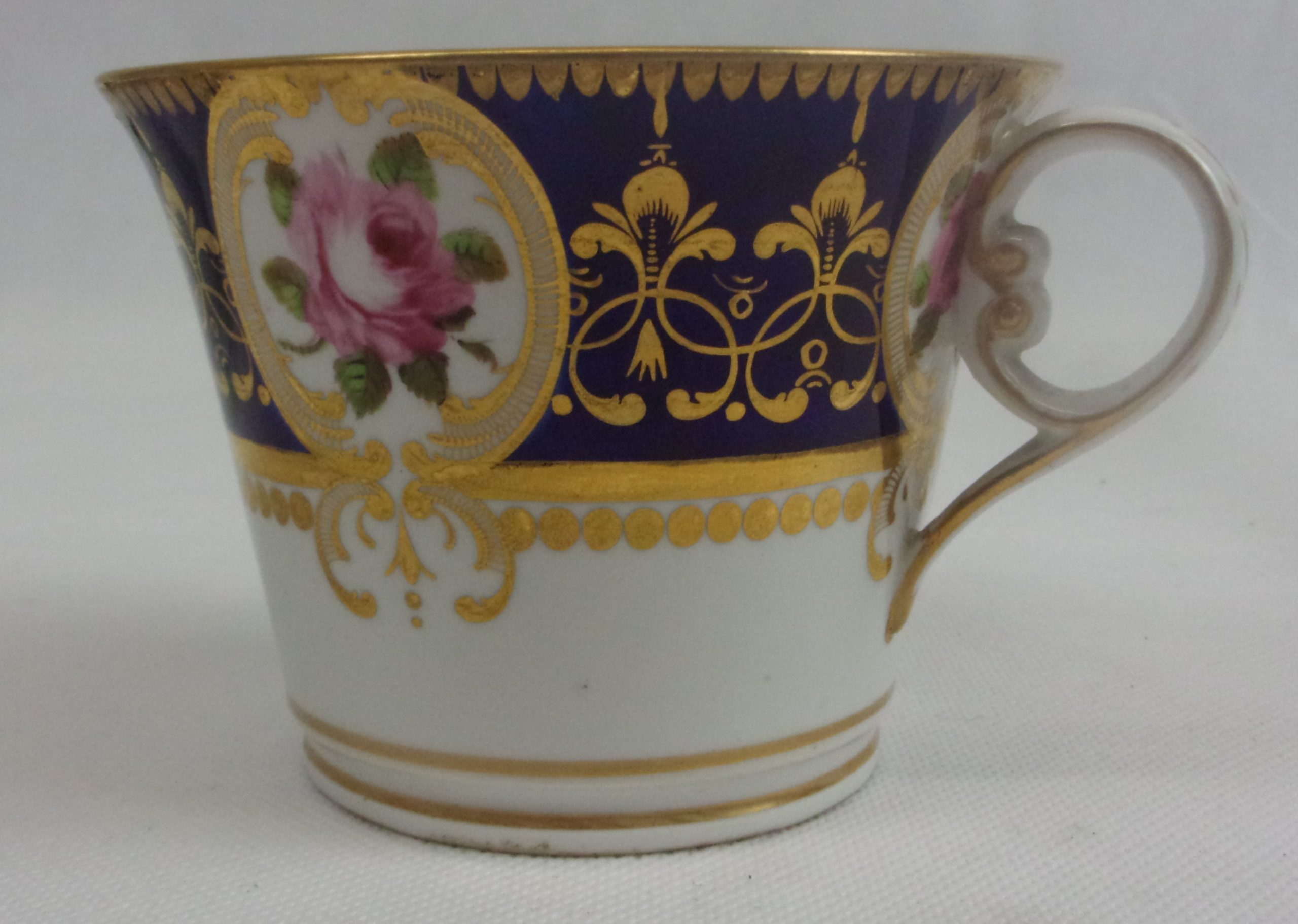 Circa 1790 Royal Worcester Hot Chocolate Cup And Saucer - Image 10