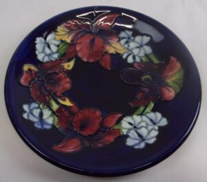 Moorcroft Orchid Pattern Plate