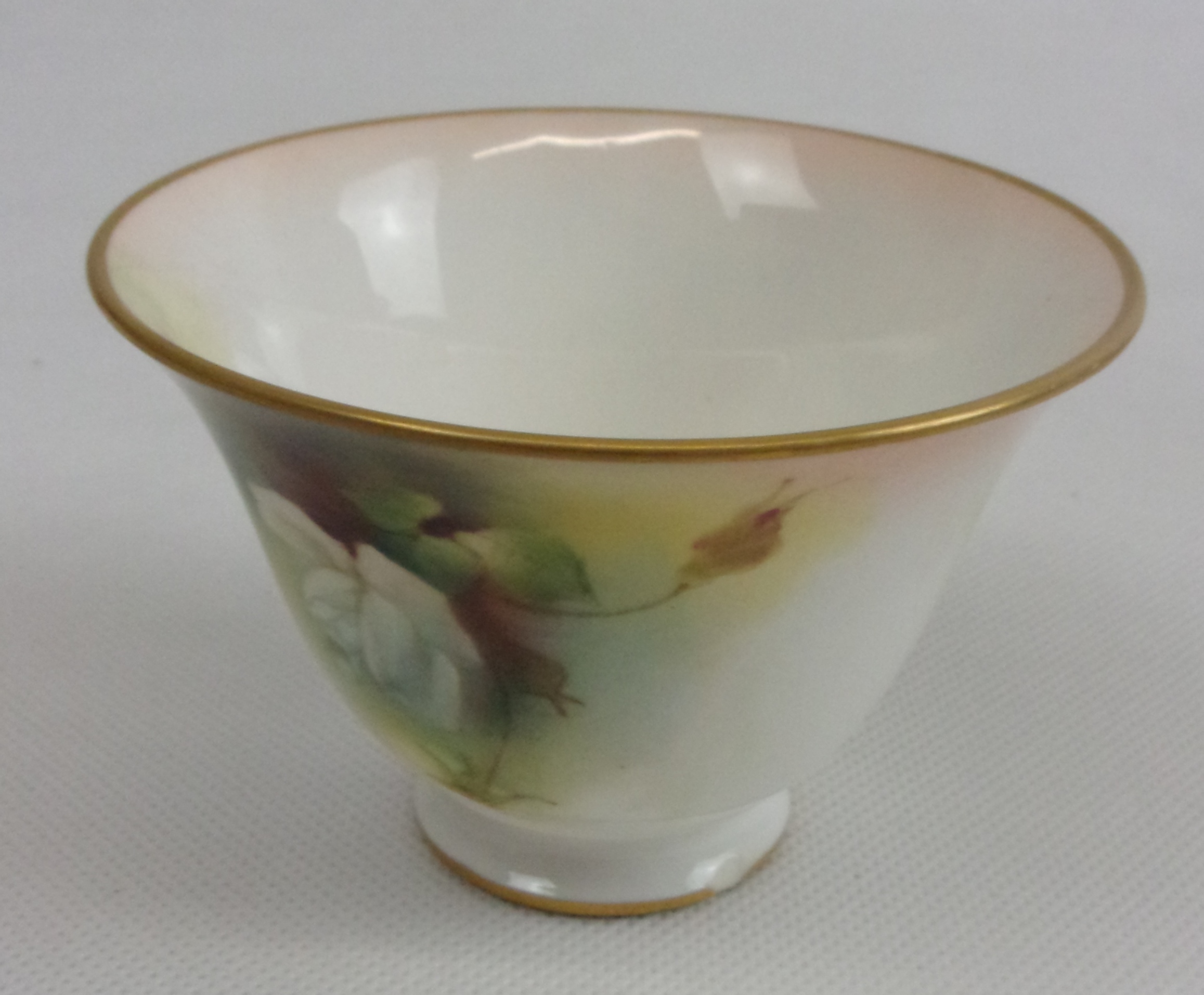 1894 Royal Worcester Headley Small Rose Bowl - Image 3