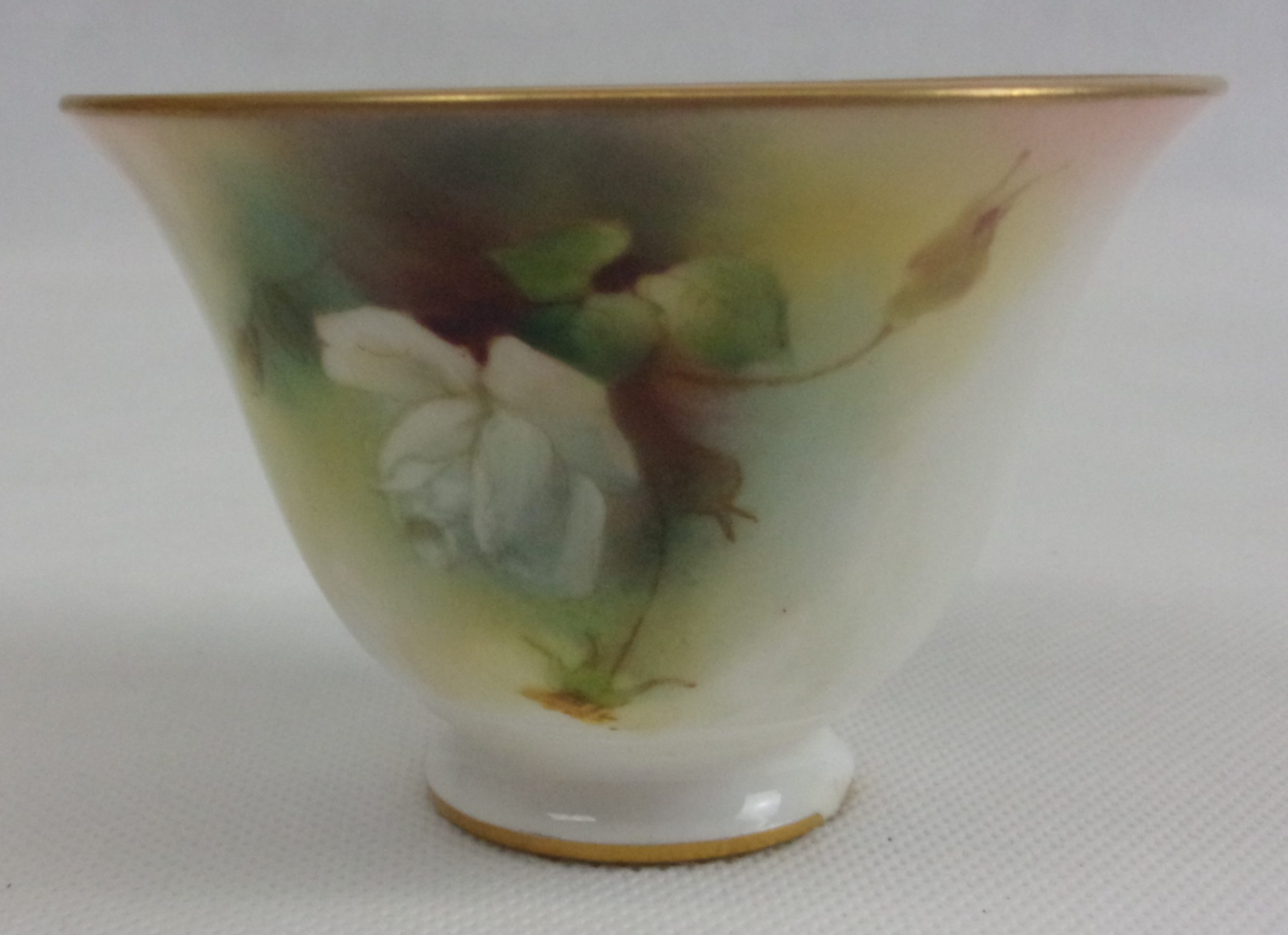1894 Royal Worcester Headley Small Rose Bowl - Image 4
