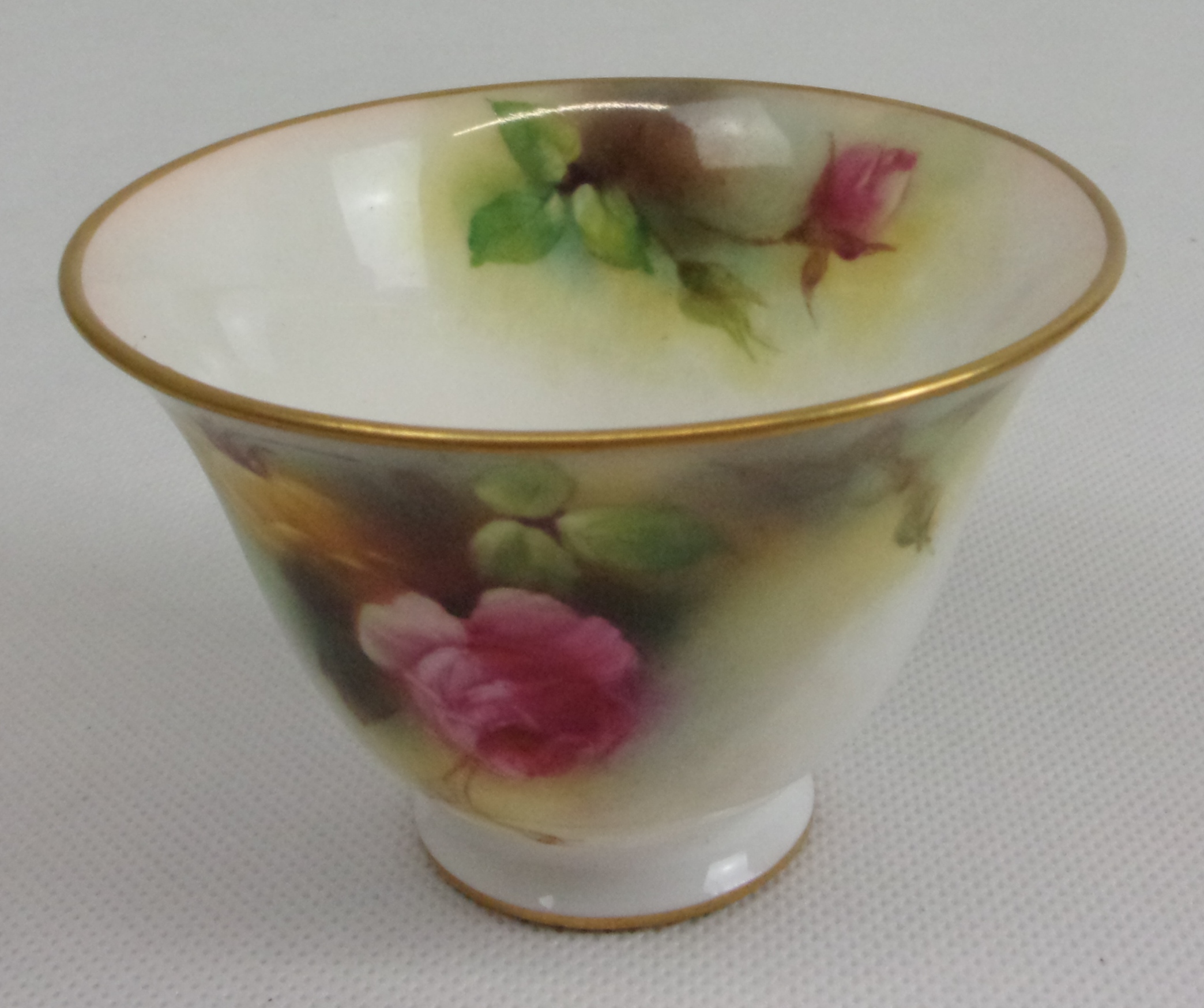 1894 Royal Worcester Headley Small Rose Bowl - Image 6