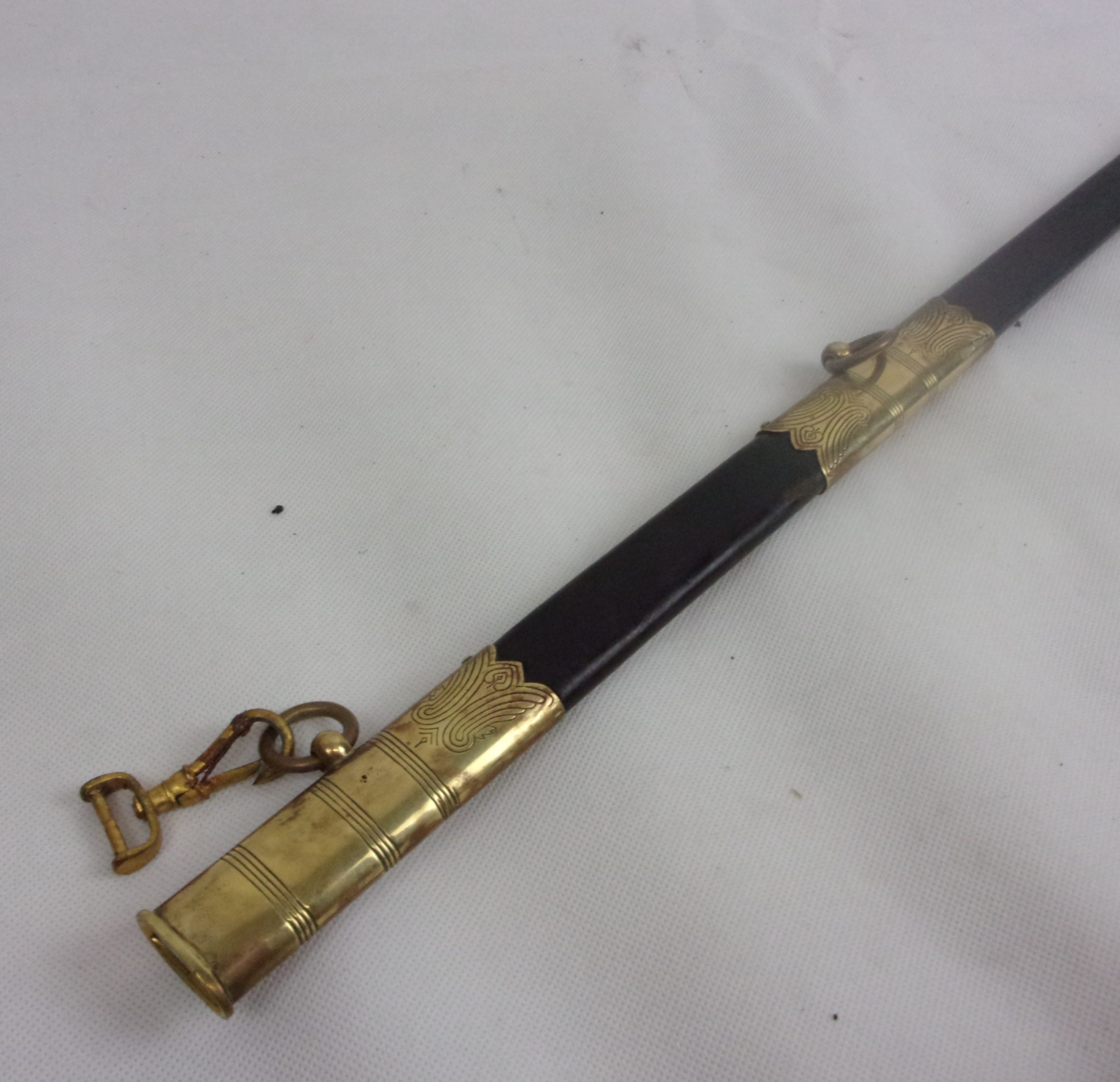 1827 Pattern Royal Navy Sword With QEII Blade, Scabbard And Sword Belt By Wilkinson - Image 3