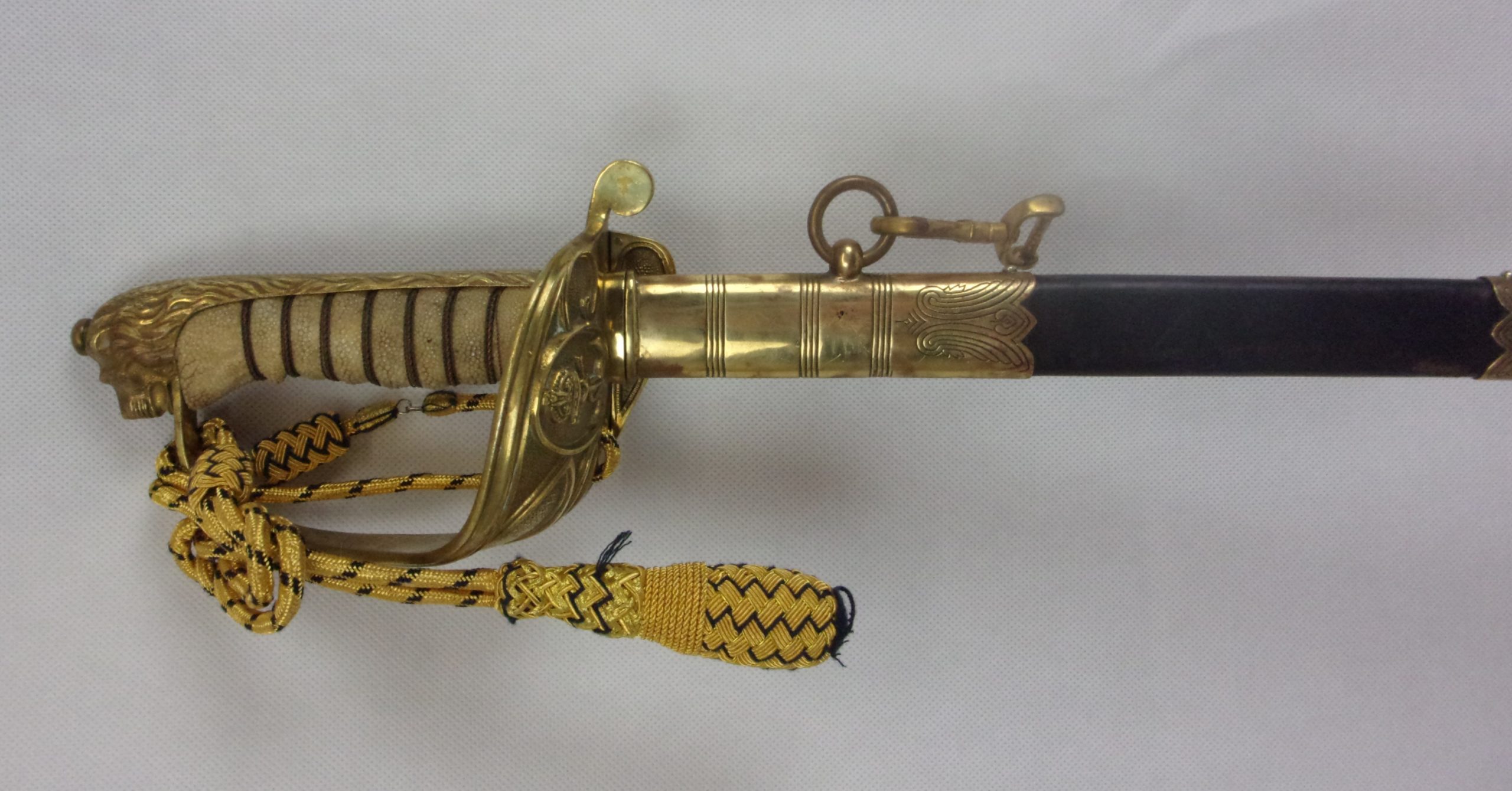1827 Pattern Royal Navy Sword With QEII Blade, Scabbard And Sword Belt By Wilkinson - Image 12