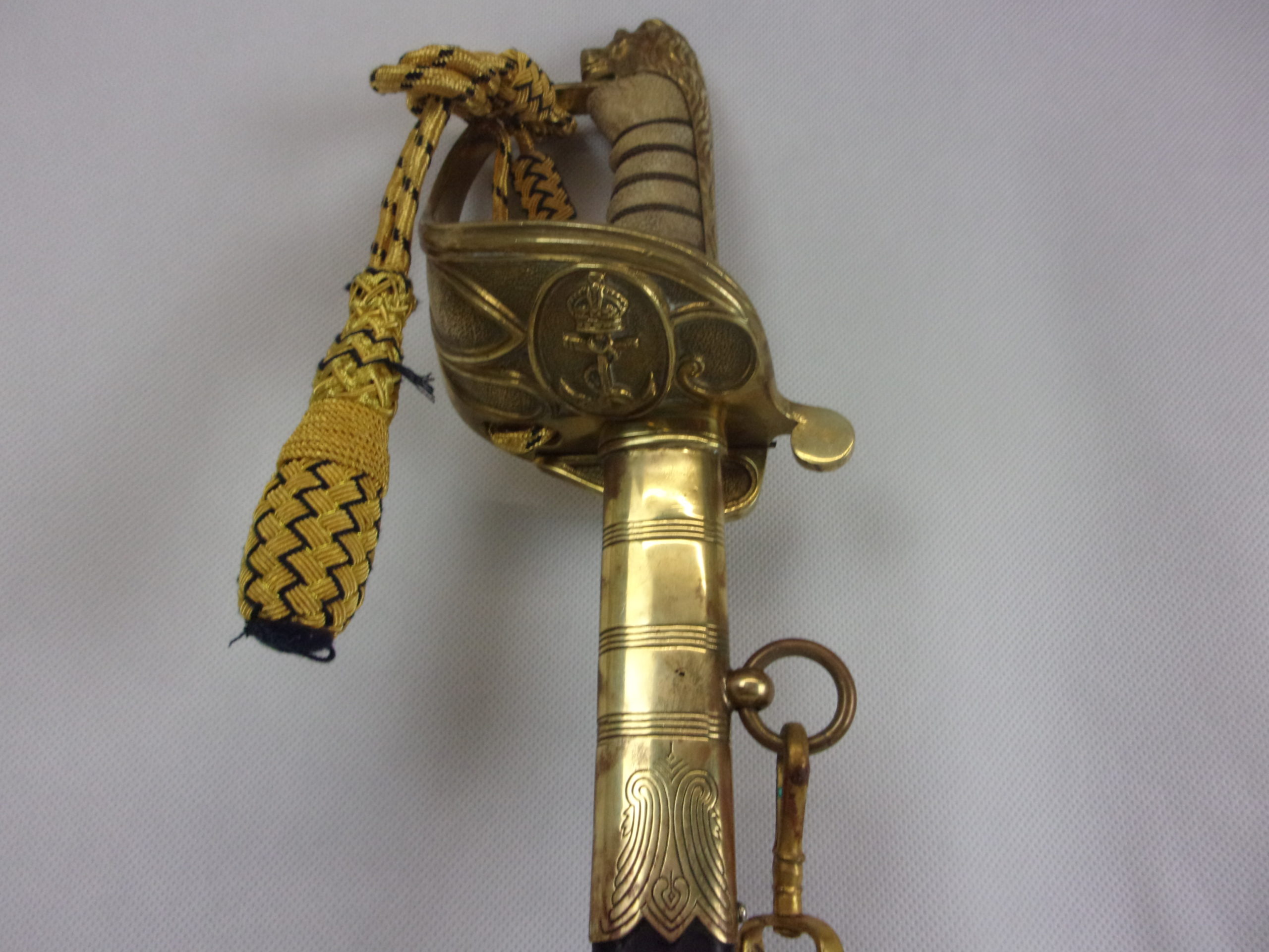 1827 Pattern Royal Navy Sword With QEII Blade, Scabbard And Sword Belt By Wilkinson - Image 11