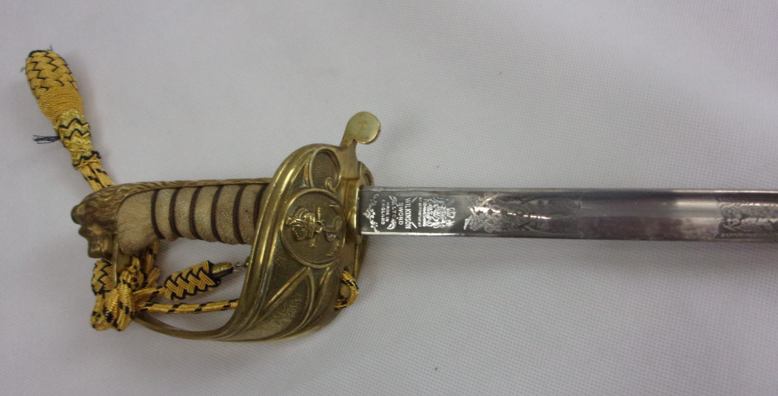1827 Pattern Royal Navy Sword With QEII Blade, Scabbard And Sword Belt By Wilkinson - Image 5