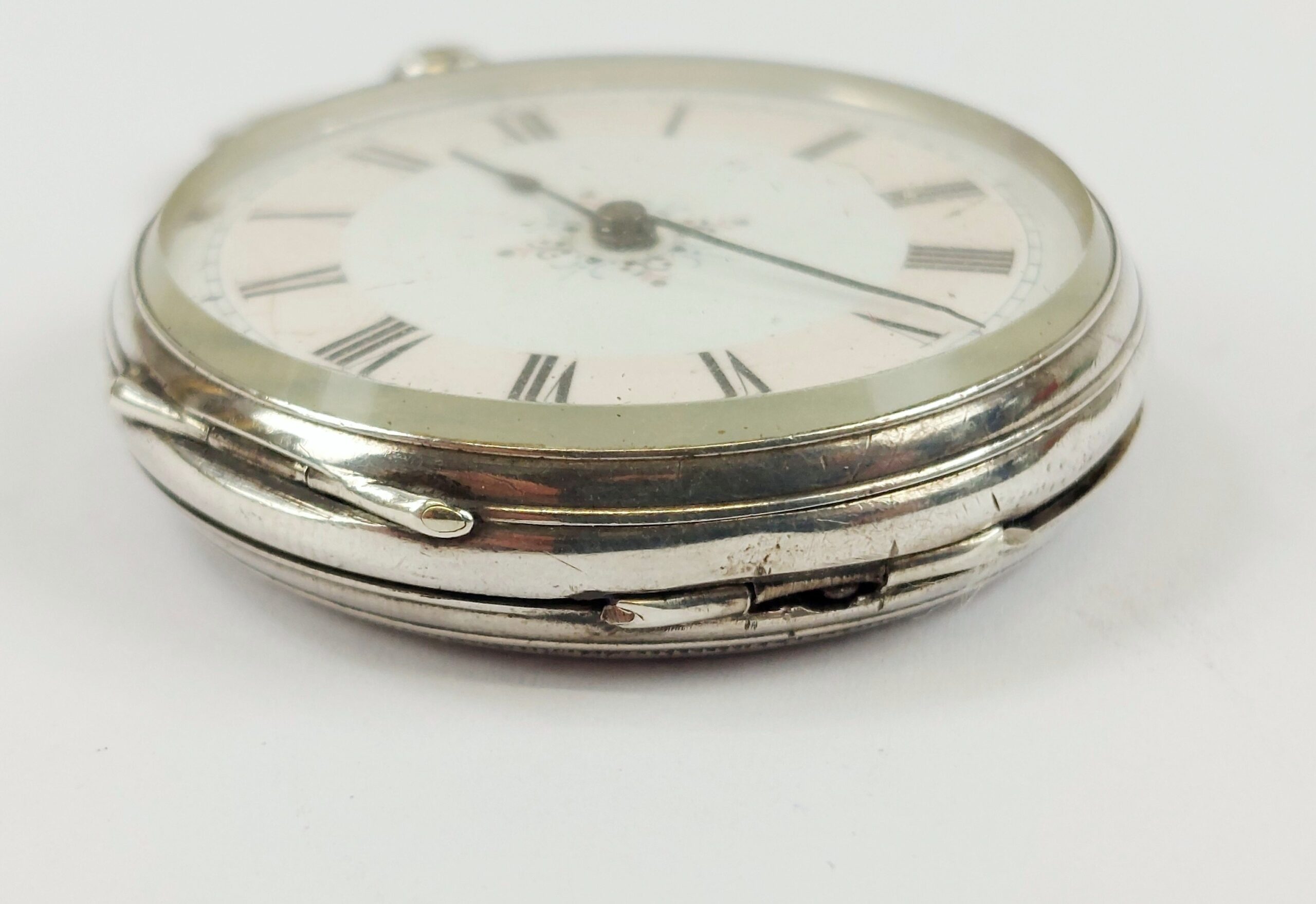 c1900 Ladies Continental Silver Pocket Watch - Image 6