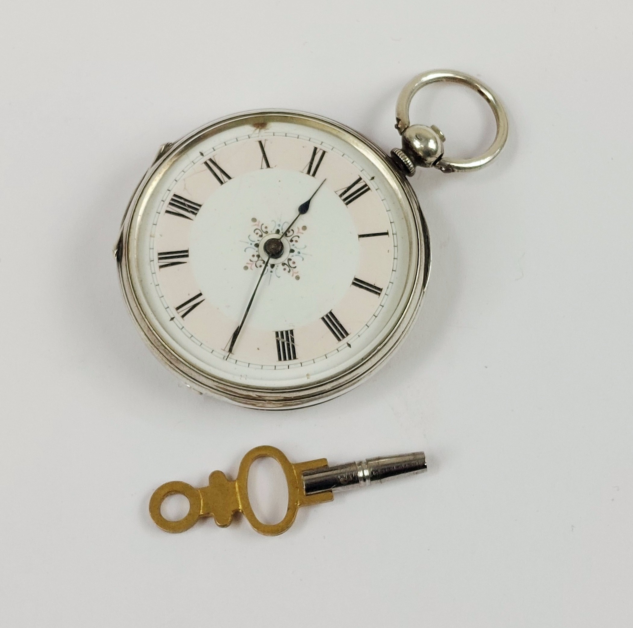 c1900 Ladies Continental Silver Pocket Watch - Image 11