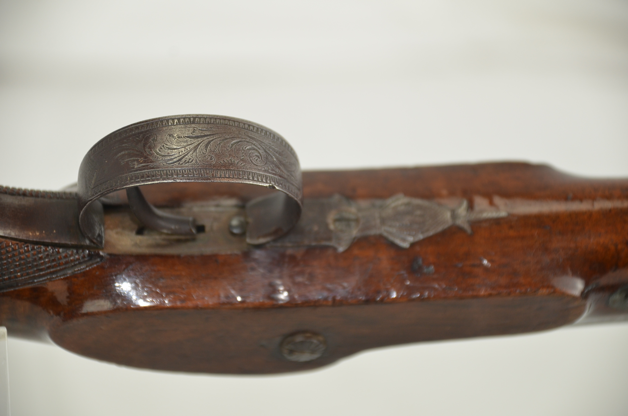 An Early 19th Century Pair of Early Percussion Duelling Pistols by Mortimer - Image 11