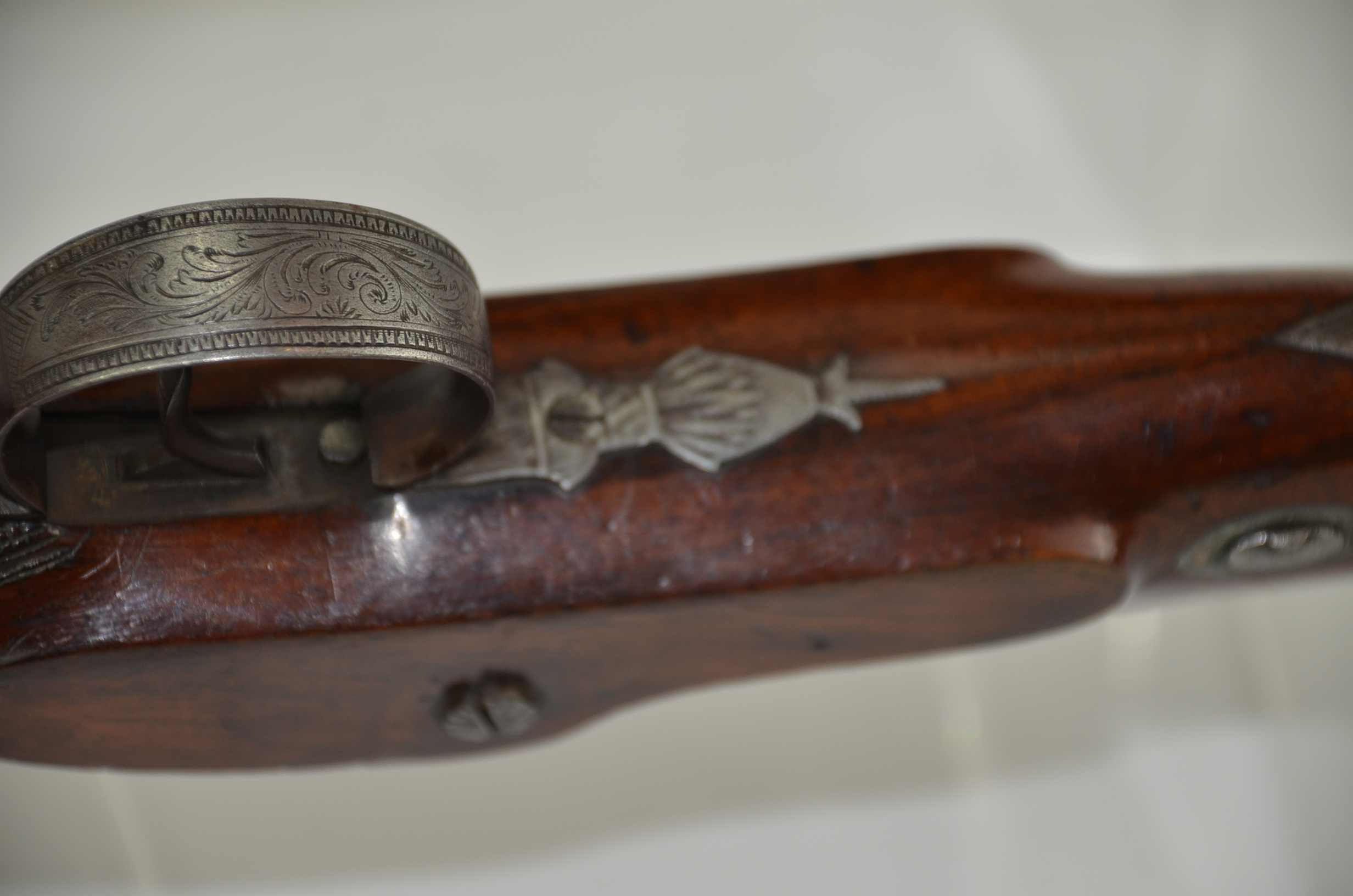 An Early 19th Century Pair of Early Percussion Duelling Pistols by Mortimer - Image 13