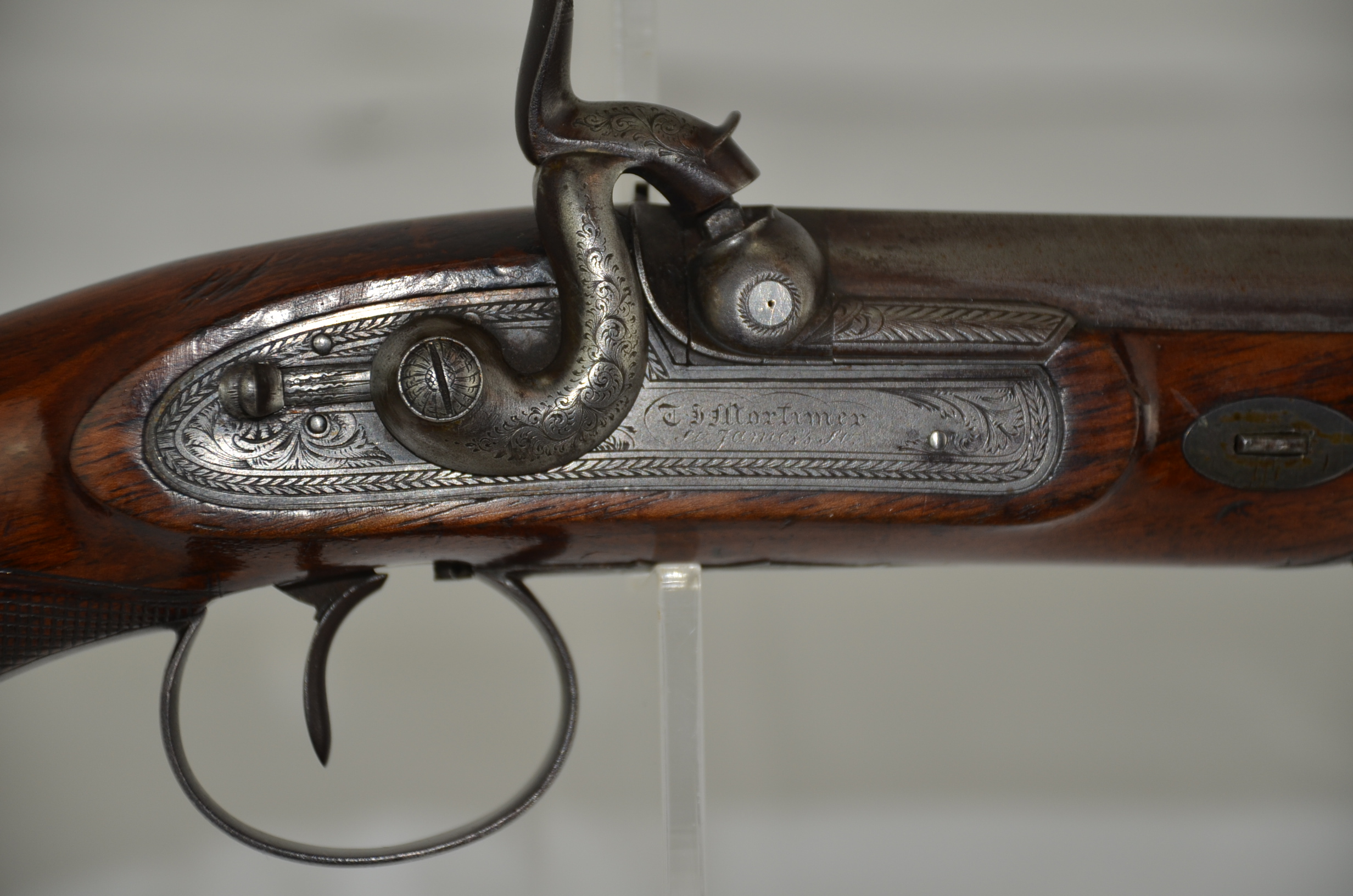 An Early 19th Century Pair of Early Percussion Duelling Pistols by Mortimer - Image 18